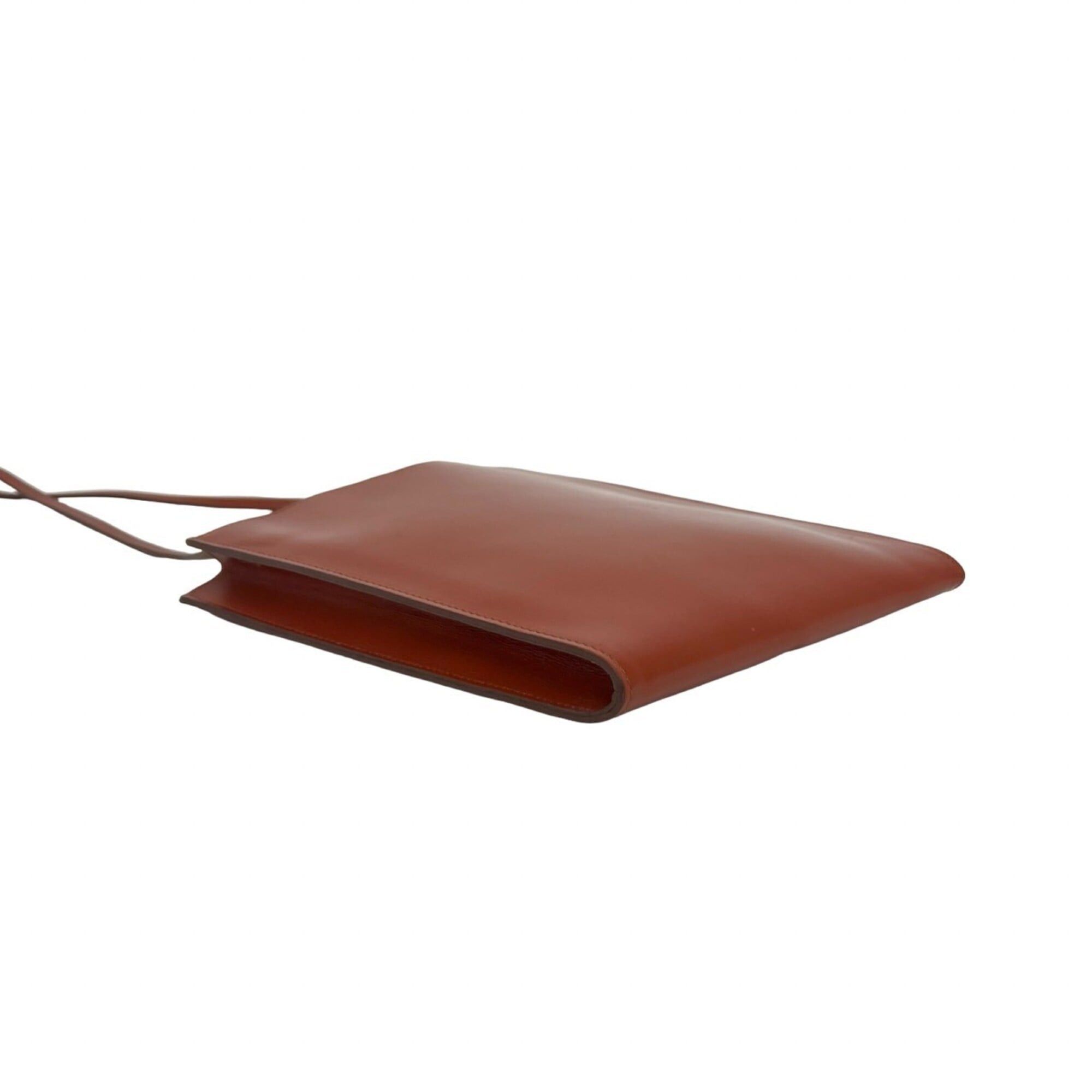 Hermes Hermes Omenitou Vintage Leather Shoulder Bag Mini Pouch Sacoche Brown 26741 Size ONE SIZE - 7 Thumbnail