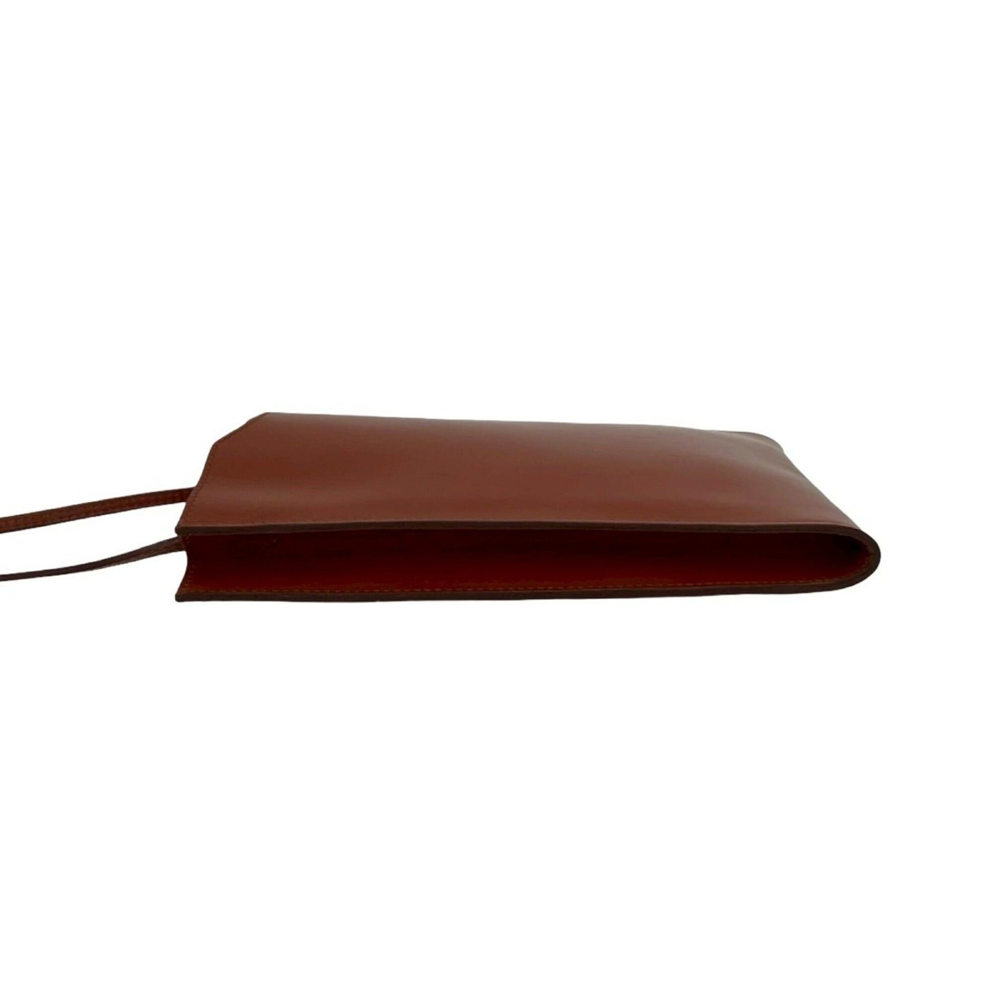 Hermes Hermes Omenitou Vintage Leather Shoulder Bag Mini Pouch Sacoche Brown 26741 Size ONE SIZE - 5 Thumbnail