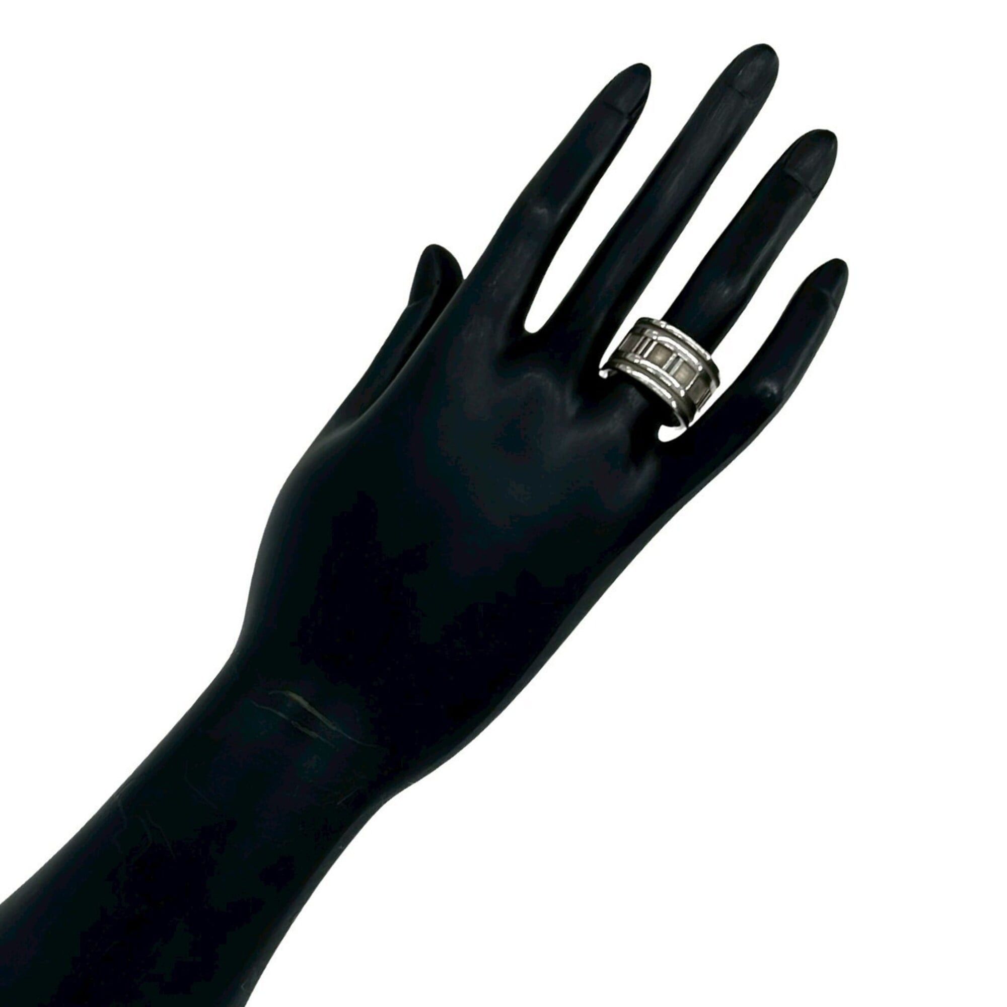 Tiffany & Co. TIFFANY&Co. Tiffany Wide Atlas Ring, Sterling Silver 925, Men's and Women's Accessory, Silver, 28017 Size ONE SIZE - 2 Thumbnail