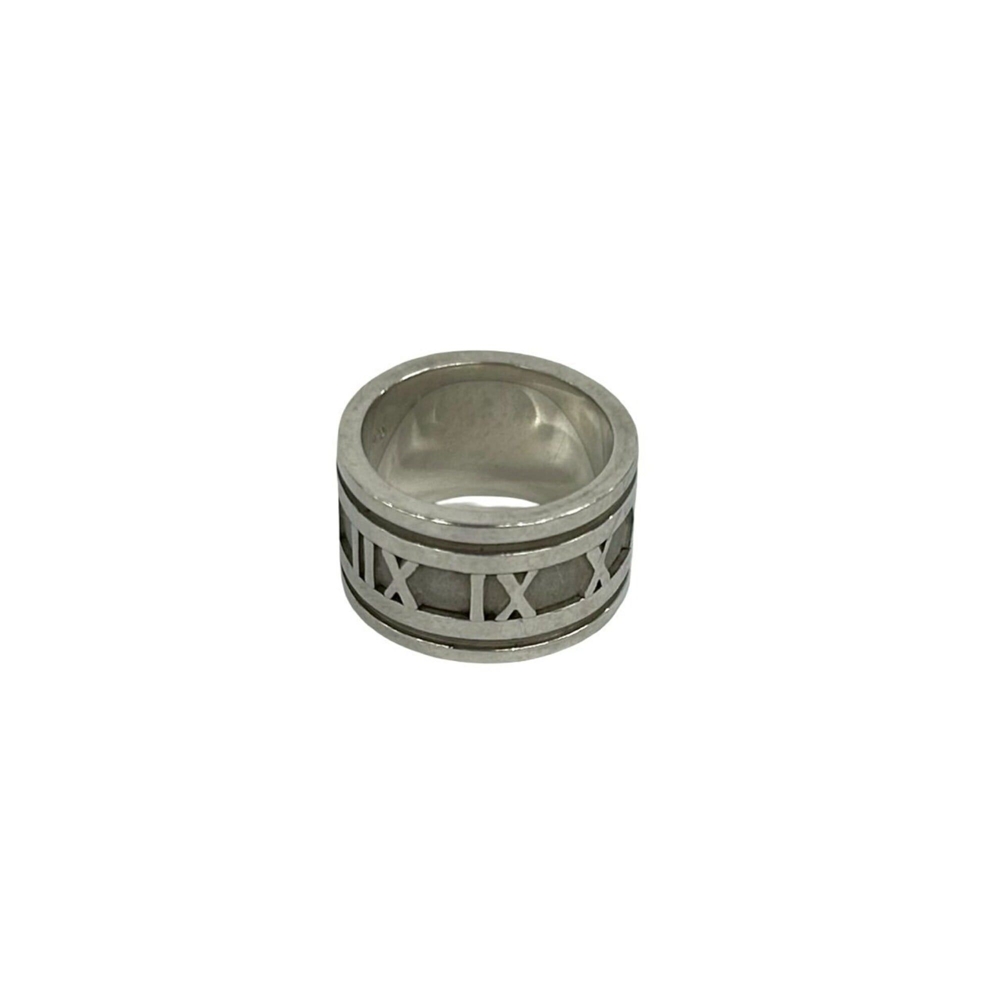 Tiffany & Co. TIFFANY&Co. Tiffany Vintage Wide Atlas Ring, Sterling Silver 925, Accessory, Women's/Men's, 27883 Size ONE SIZE - 6 Thumbnail