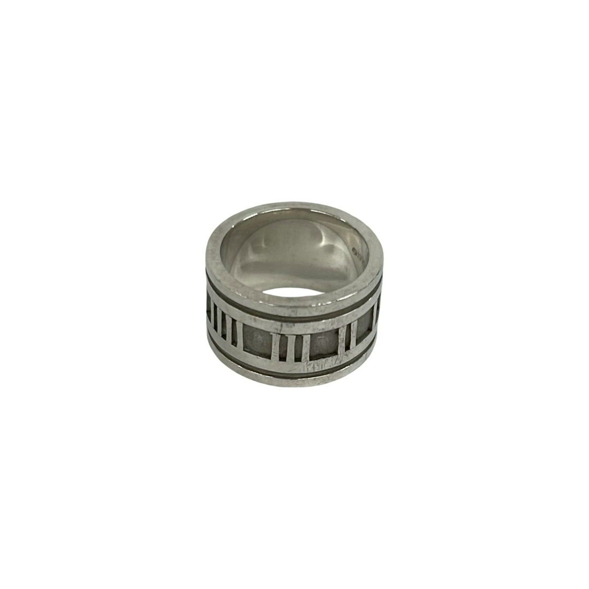 Tiffany & Co. TIFFANY&Co. Tiffany Vintage Wide Atlas Ring, Sterling Silver 925, Accessory, Women's/Men's, 27883 Size ONE SIZE - 5 Thumbnail