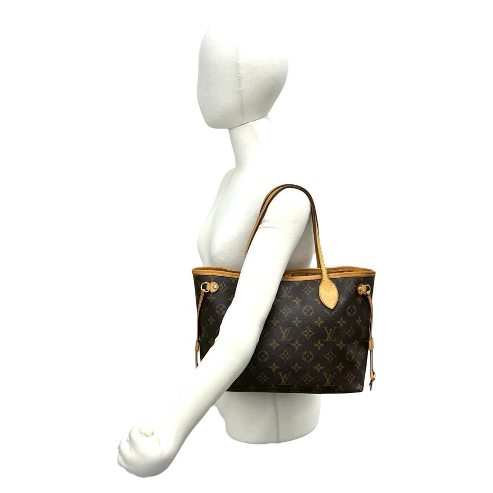 Louis Vuitton LOUIS VUITTON Neverfull PM Monogram Leather Tote Bag Handbag Brown 19971 Size ONE SIZE - 2 Thumbnail