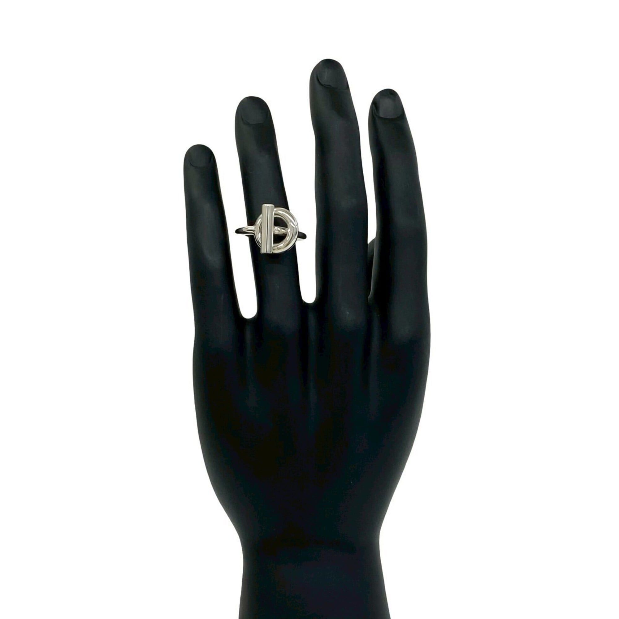 Hermes HERMES Echappé Ring, Sterling Silver 925, Men's Accessory, Silver, Item Number 37584 Size ONE SIZE - 2 Thumbnail