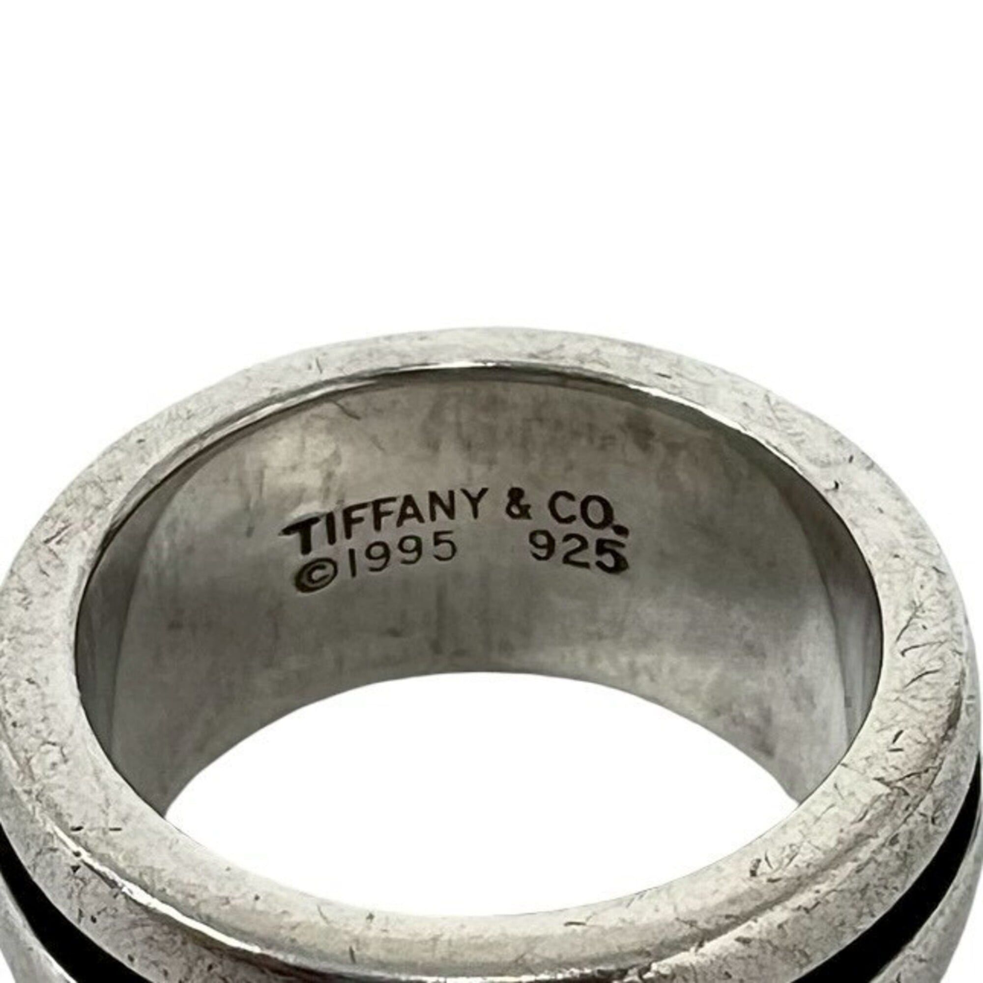 Tiffany & Co. TIFFANY&Co. Tiffany Grooved Double Line Ring, Sterling Silver 925, Accessory, Women's/Men's, 34180 Size ONE SIZE - 3 Thumbnail