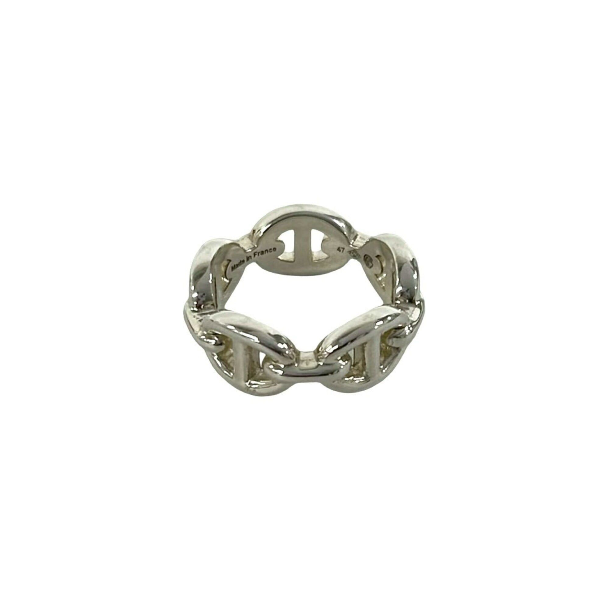 Hermes Hermes Enchainée Ring, Sterling Silver 925, Men's and Women's Accessory, Silver, 24234 Size ONE SIZE - 6 Thumbnail