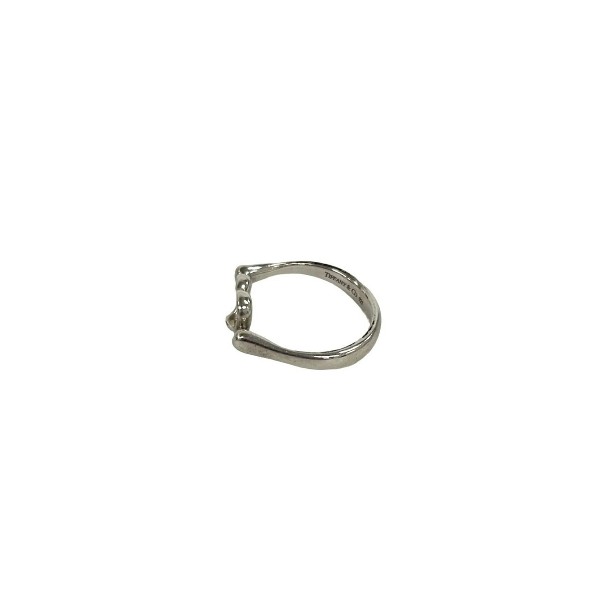 Tiffany & Co. TIFFANY&Co. Tiffany Open Heart Ring, Sterling Silver 925, Women's Accessory, Item Number 25624 Size ONE SIZE - 5 Thumbnail
