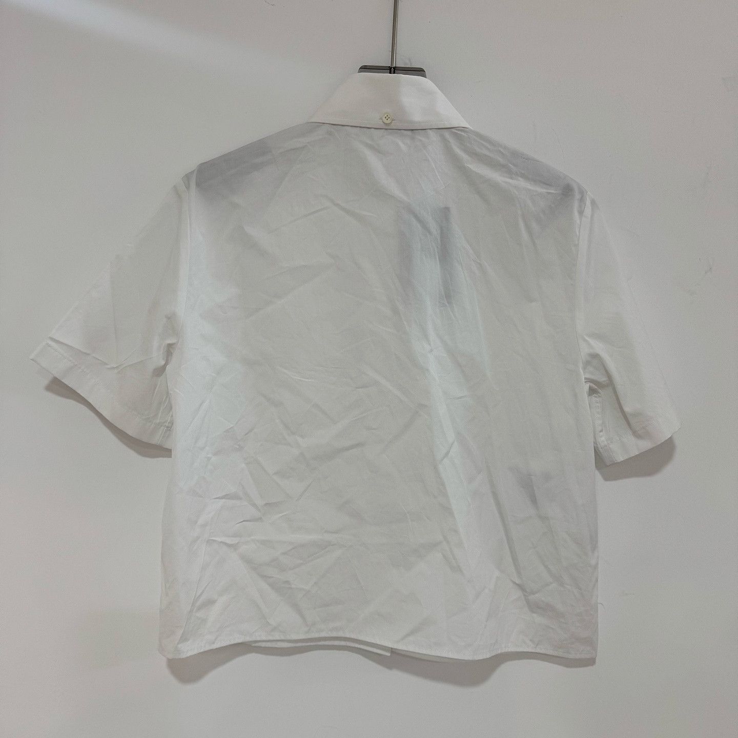 Prada Prada Logo Patch Button Up Shirt US M Size US XXS / EU 40 - 2 Thumbnail