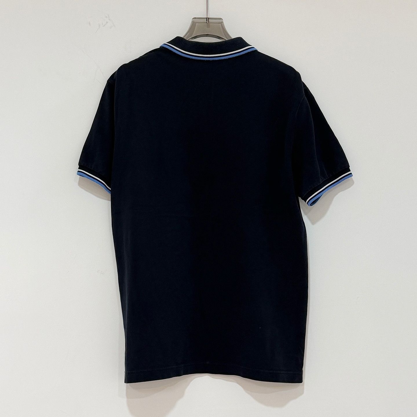 Prada Prada Striped Collar Polo Shirt Size L Size US L / EU 52-54 / 3 - 2 Thumbnail