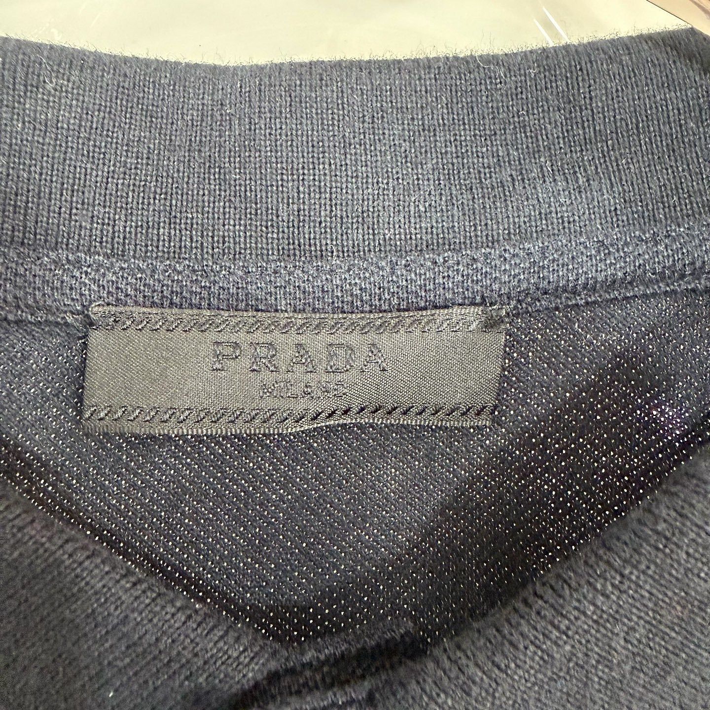 Prada Prada Striped Trim Polo Shirt Size XXL Size US XXL / EU 58 / 5 - 3 Thumbnail