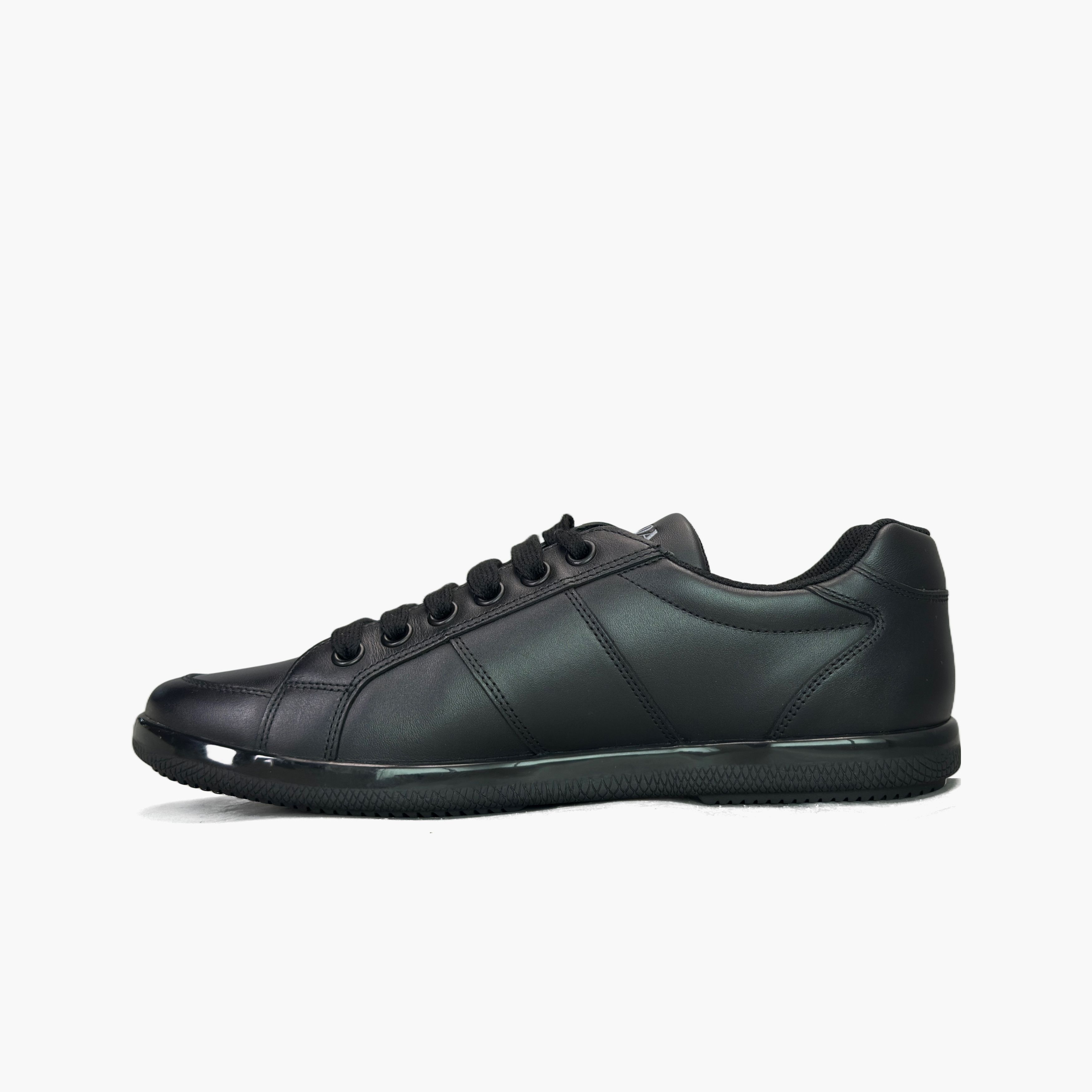 Prada Prada Logo Leather Low-Top Sneakers Size 9 Size US 9 / EU 42 - 3 Thumbnail