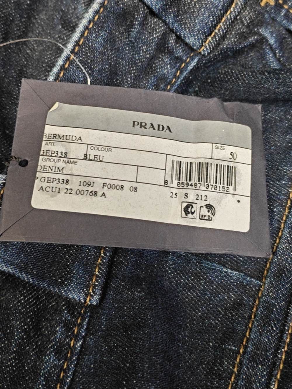 Prada Prada Triangle Logo Denim Shorts Size 50 Size US 34 / EU 50 - 5 Thumbnail