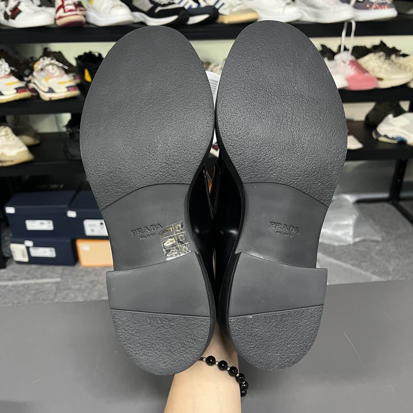 Prada Prada Leather Platform Loafers Size 39 Size US 9 / IT 39 - 4 Thumbnail