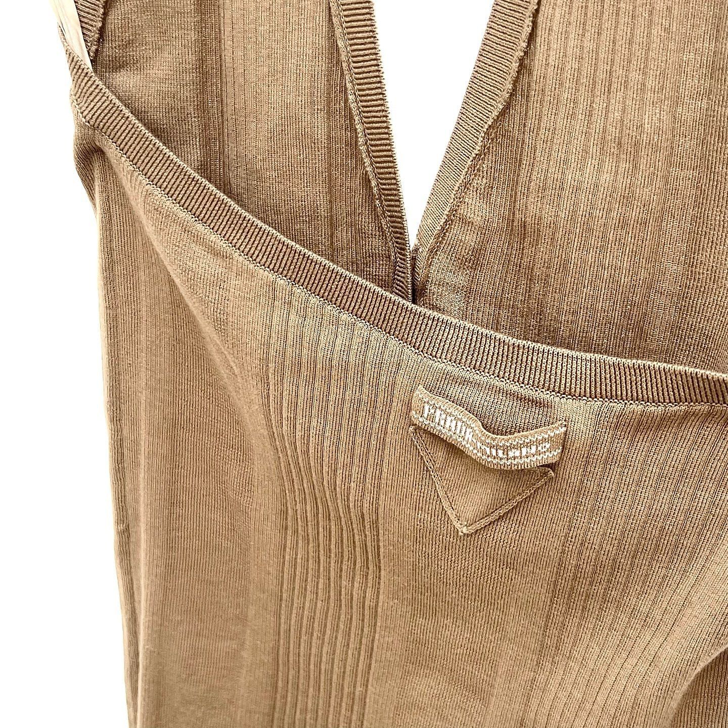 Prada Prada Ribbed Buttoned Halter Top Size 38 Size XS / US 0-2 / IT 36-38 - 6 Thumbnail