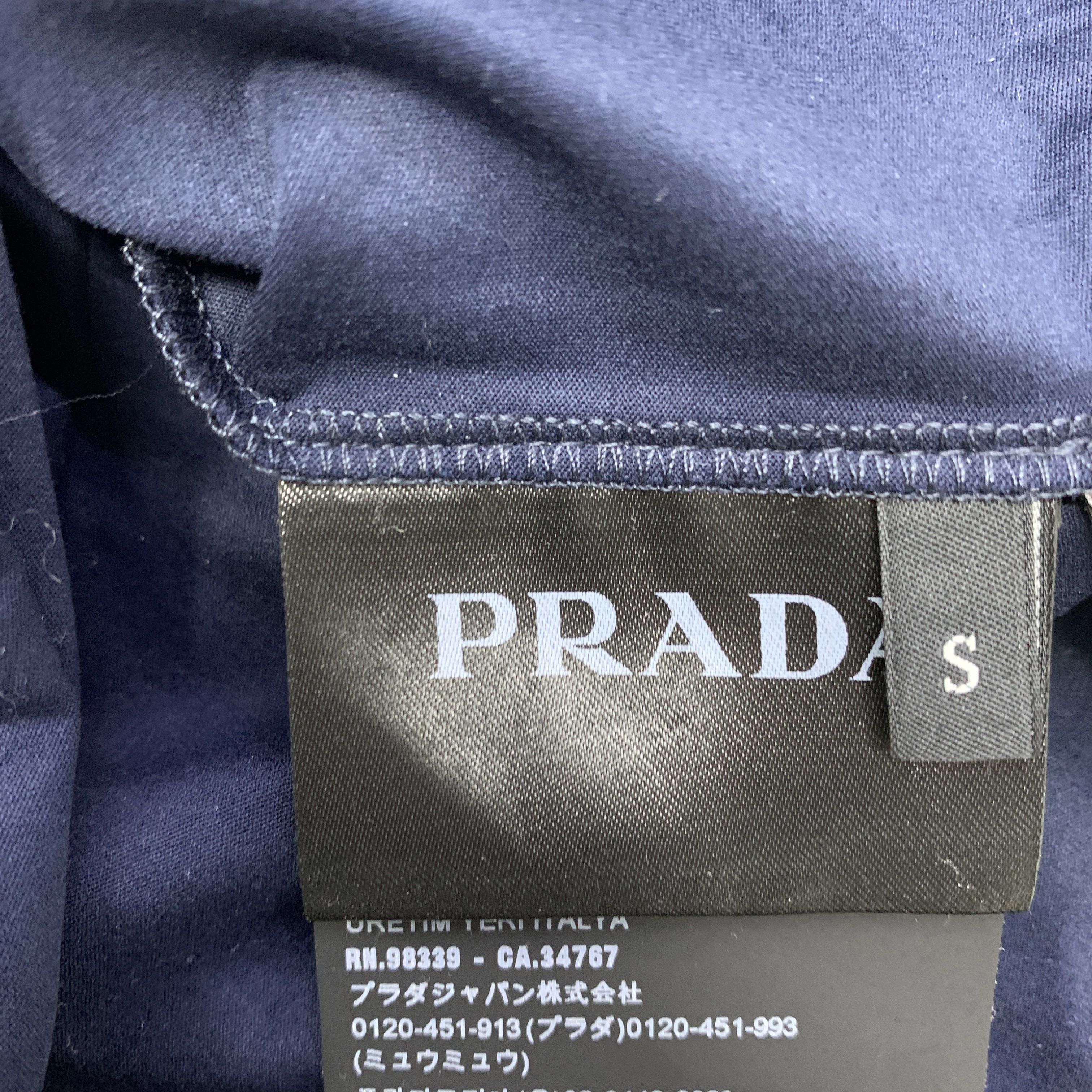 Prada Prada Logo Patch Silk Polo Shirt Size S Size US S / EU 44-46 / 1 - 2 Thumbnail