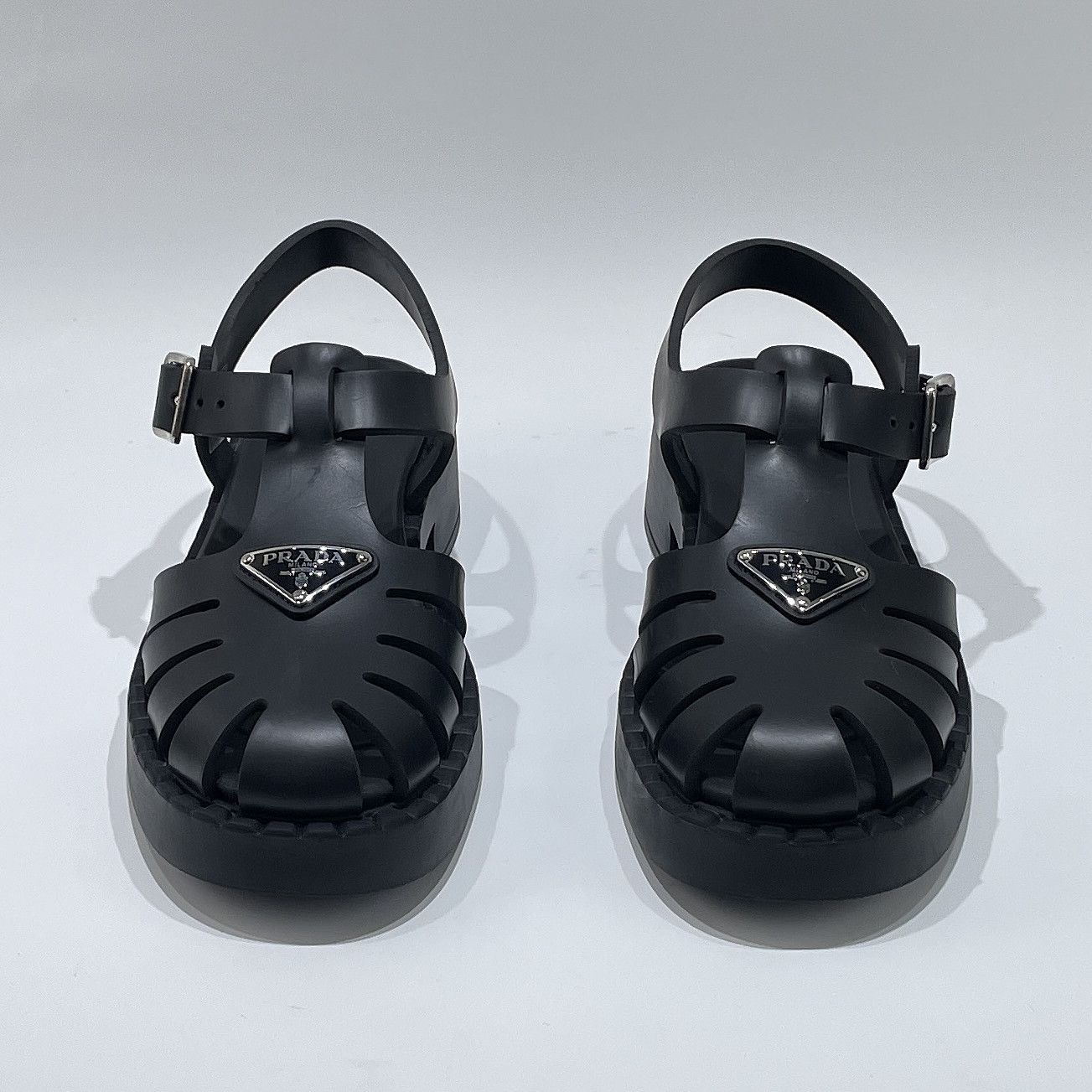 Prada Prada Logo Plaque Sandals Size 37 Size US 7 / IT 37 - 2 Thumbnail