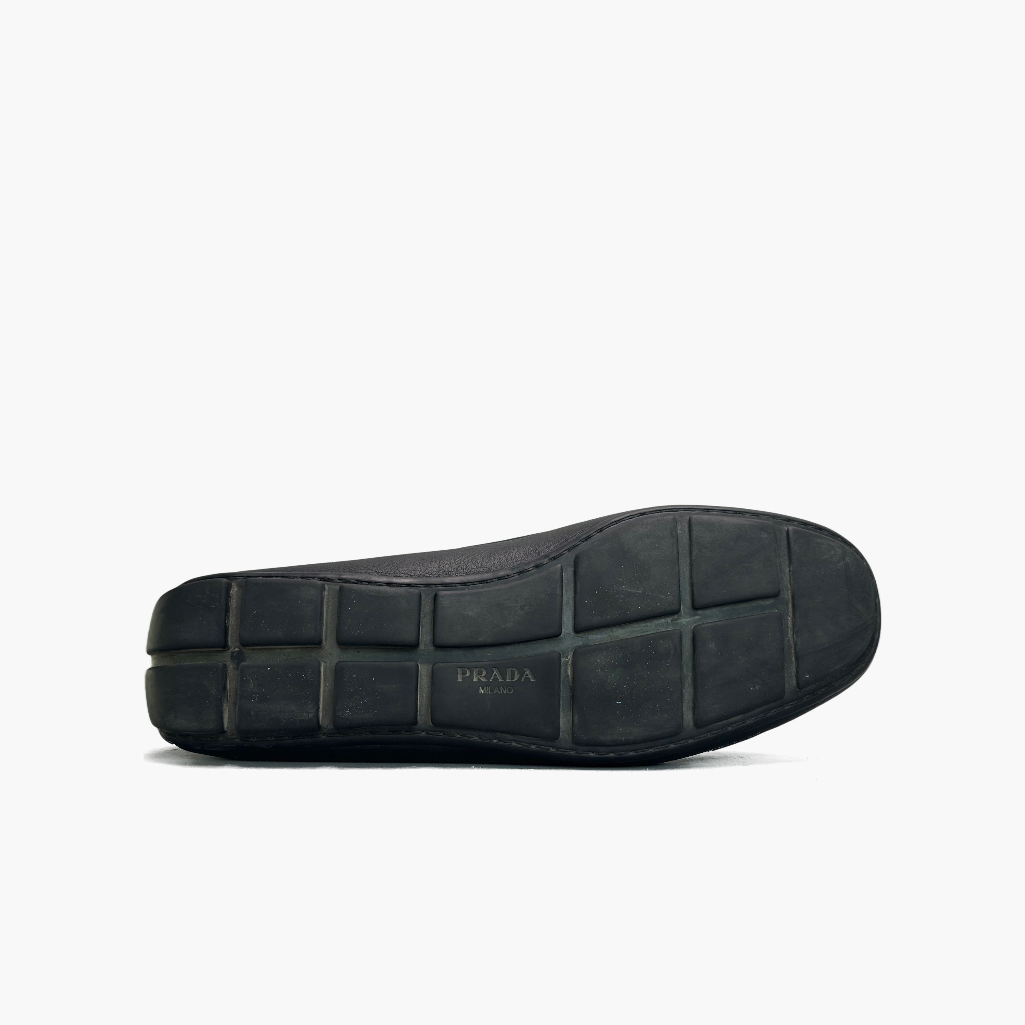 Prada PRADA Logo Leather Loafers Size 7 Size US 7 / EU 40 - 7 Thumbnail