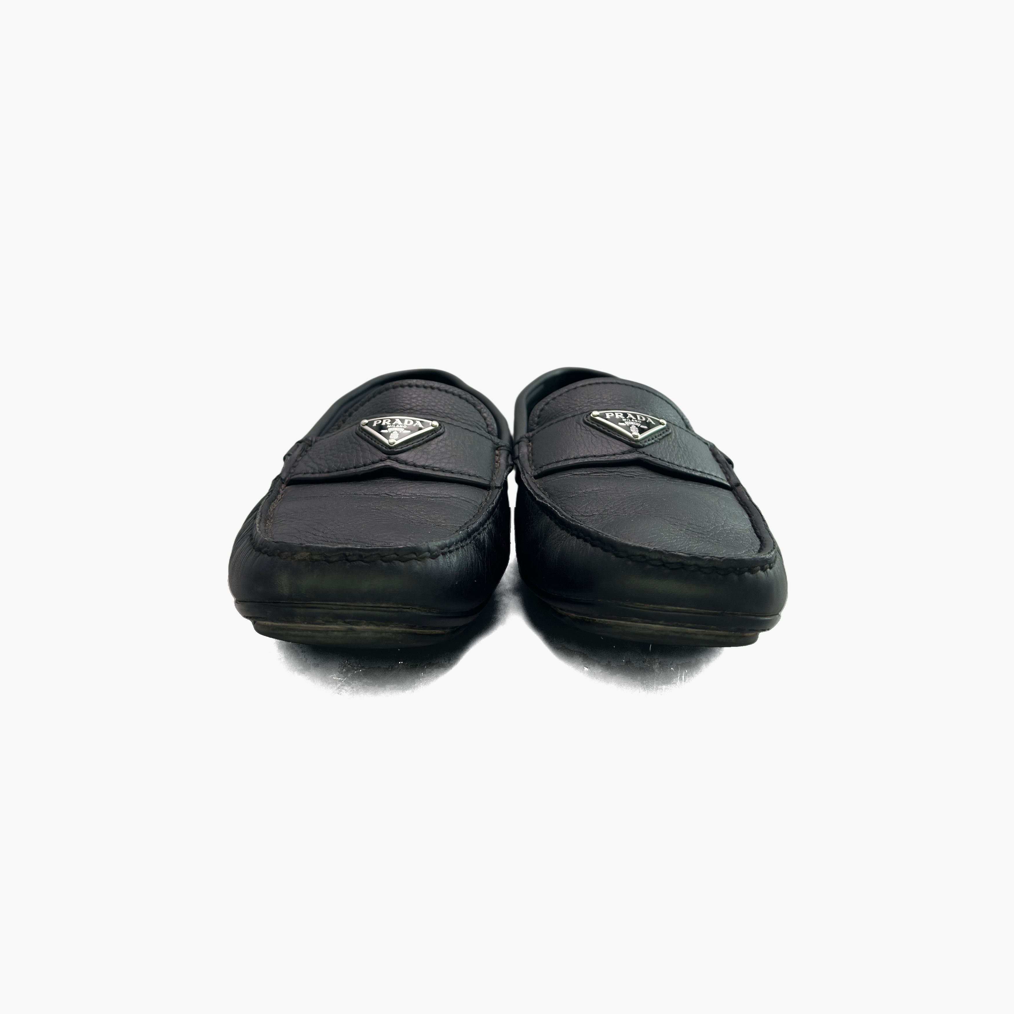 Prada PRADA Logo Leather Loafers Size 7 Size US 7 / EU 40 - 5 Thumbnail