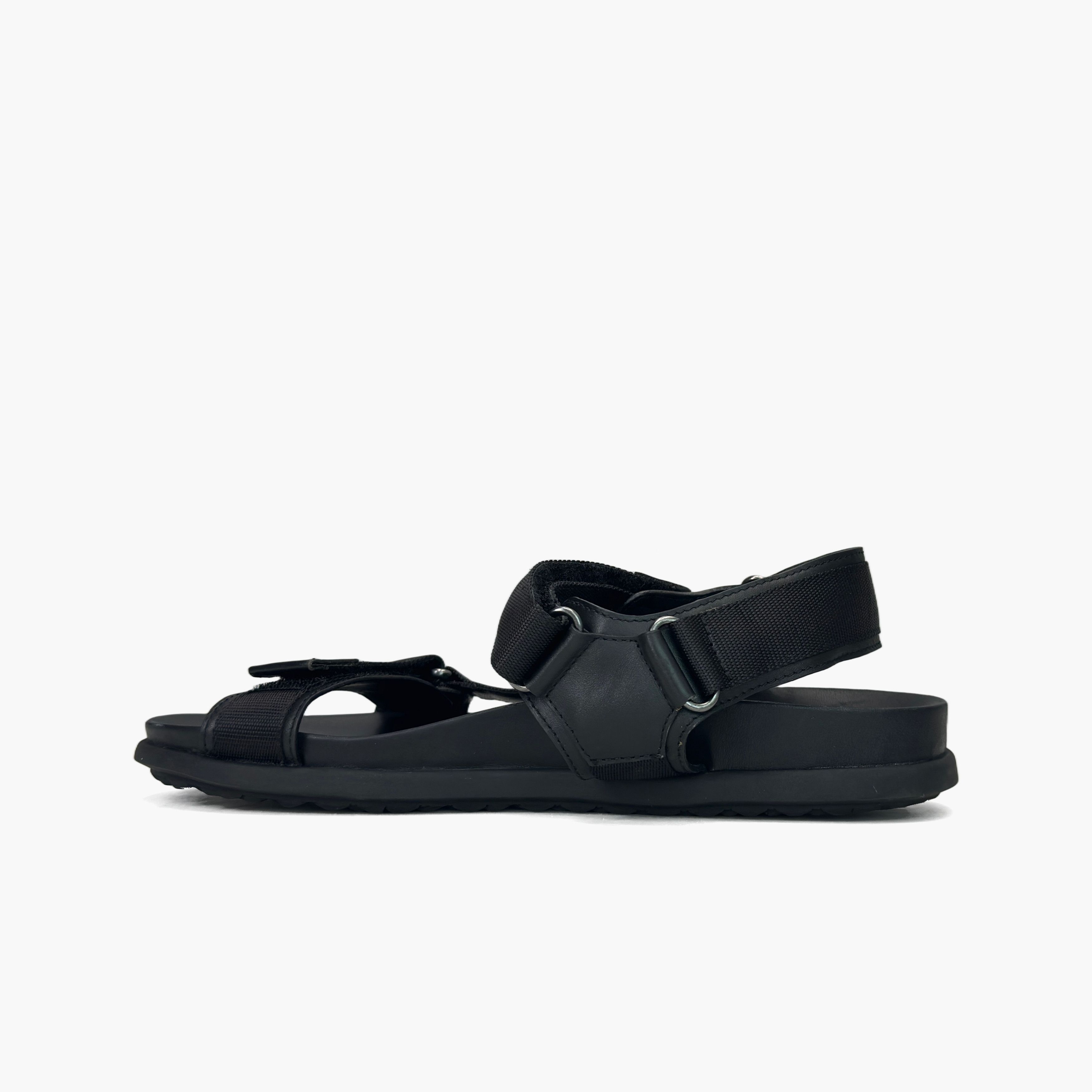 Prada Prada Black Technical Fabric Sandals Size 8 Size US 8 / EU 41 - 3 Thumbnail