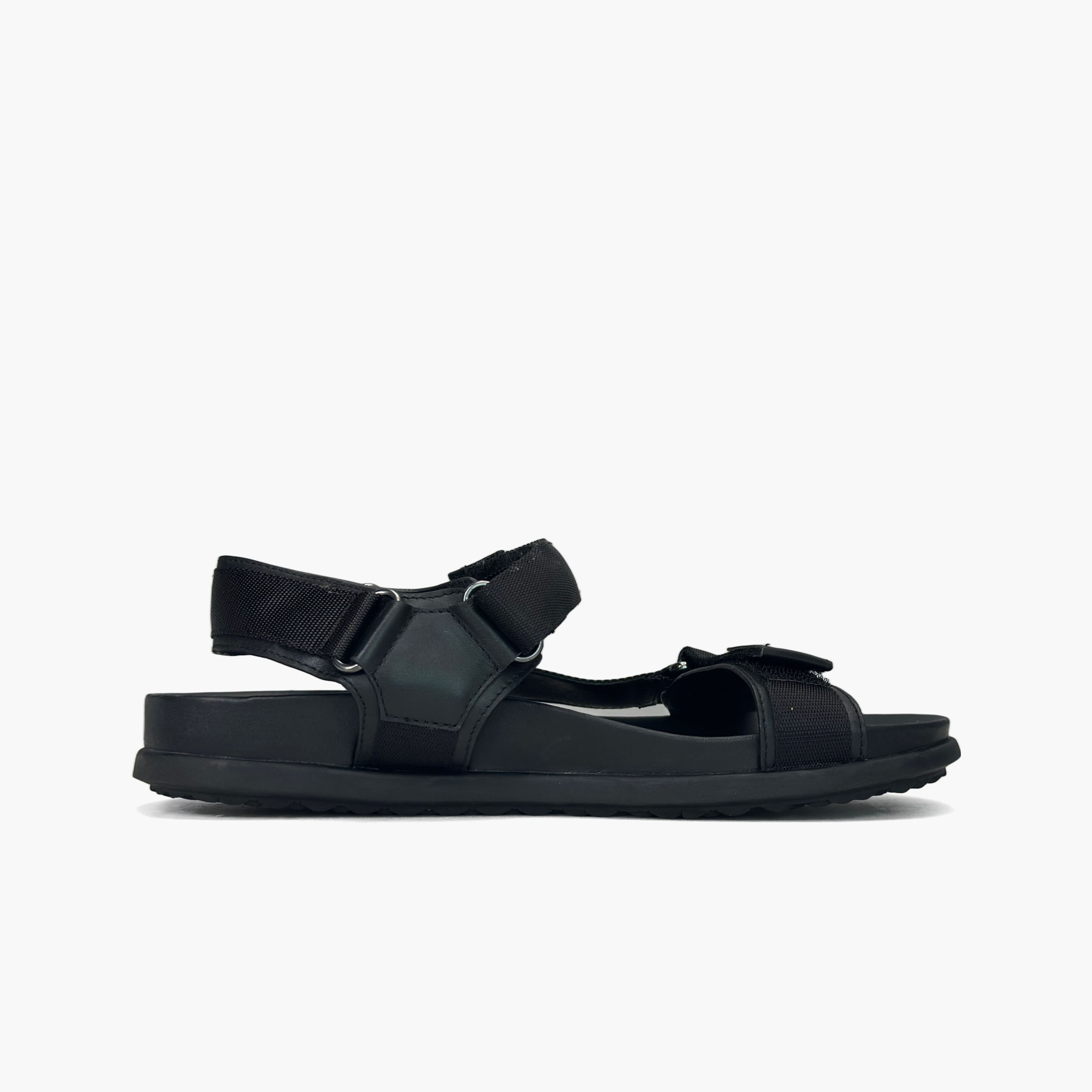 Prada Prada Black Technical Fabric Sandals Size 8 Size US 8 / EU 41 - 2 Thumbnail