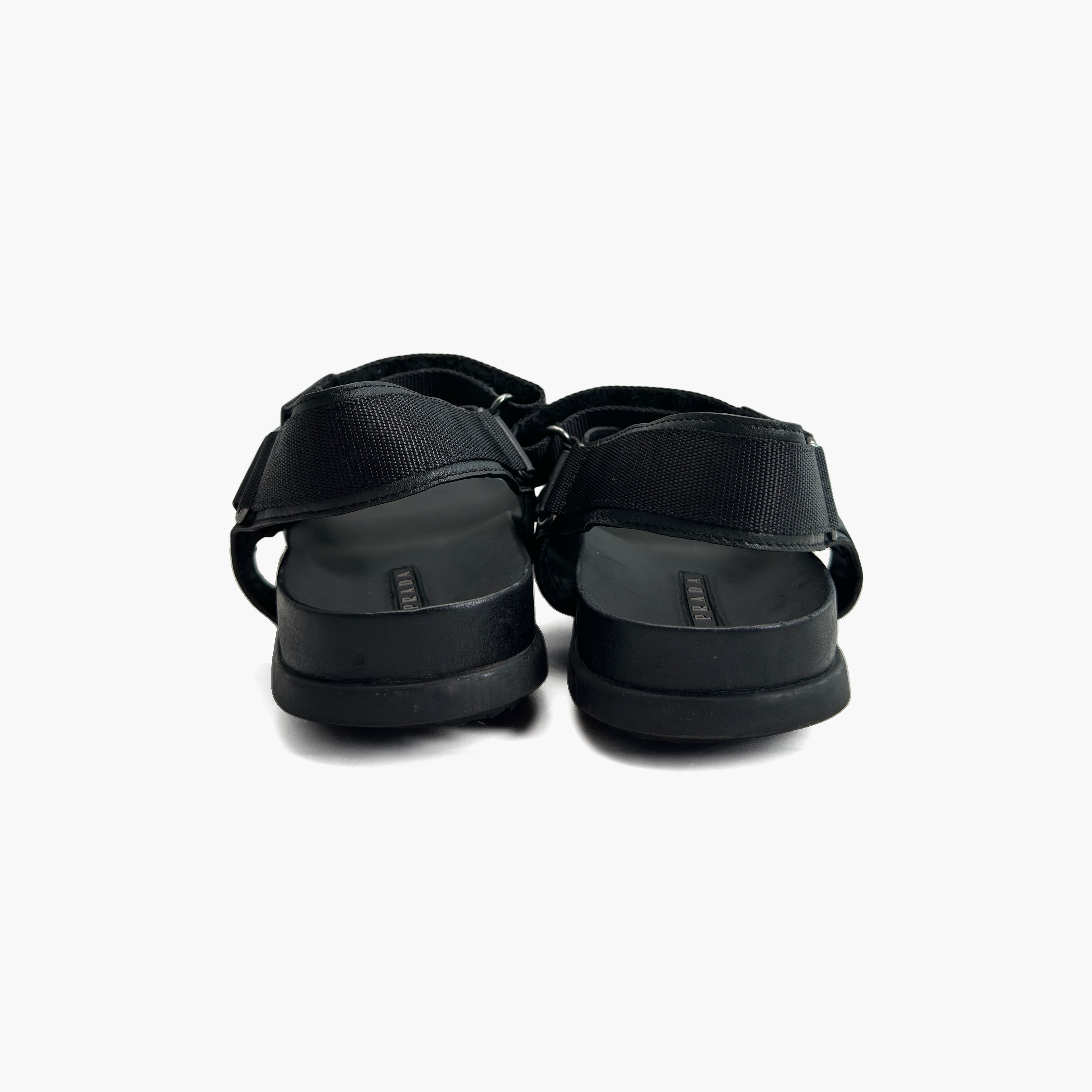 Prada Prada Black Technical Fabric Sandals Size 8 Size US 8 / EU 41 - 6 Thumbnail