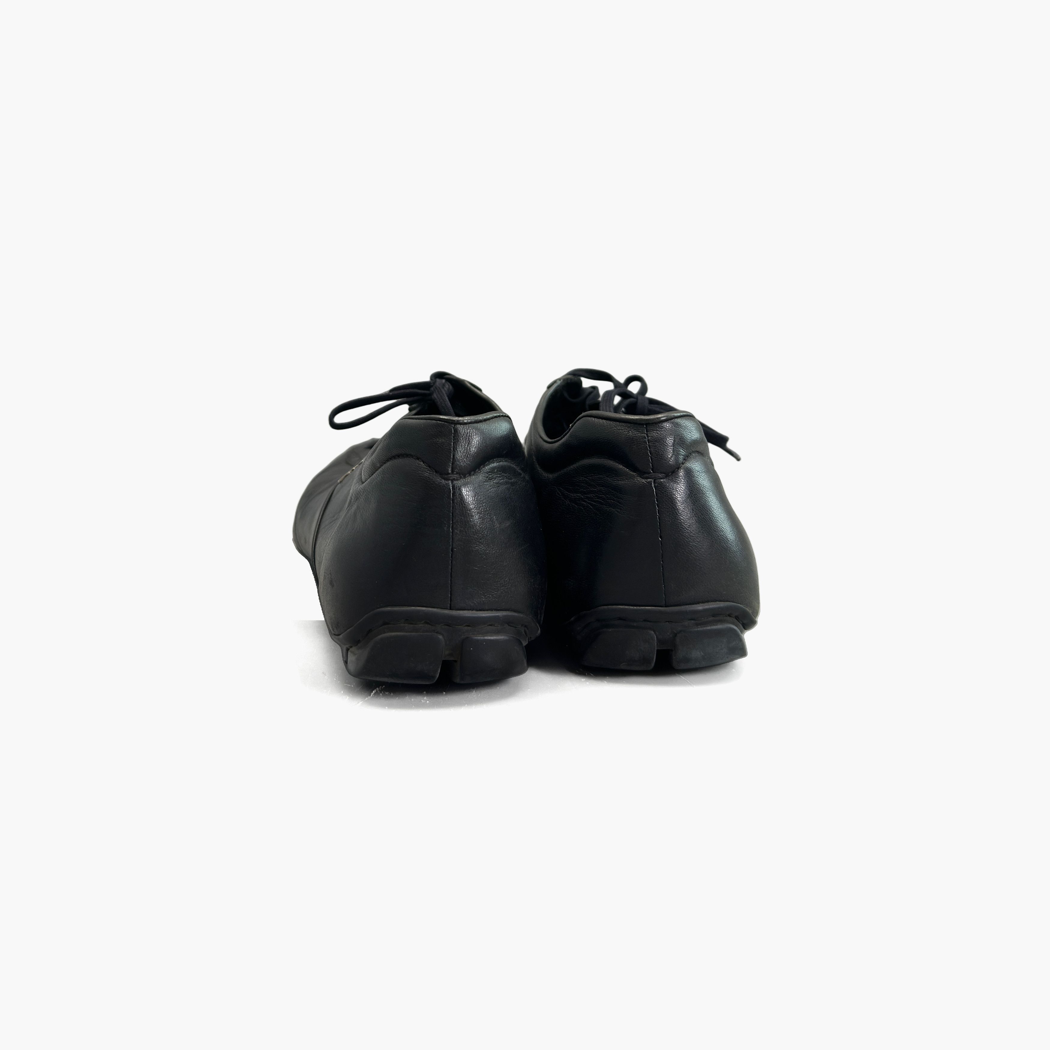 Prada Prada Black Leather Low-Top Sneakers Size 8.5 Size US 8.5 / EU 41-42 - 6 Thumbnail