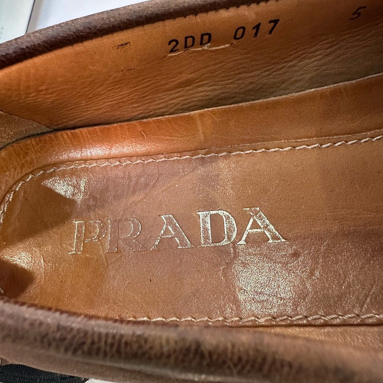 Prada Prada Brown Suede Loafers Size 6 Size US 6 / EU 39 - 8 Thumbnail