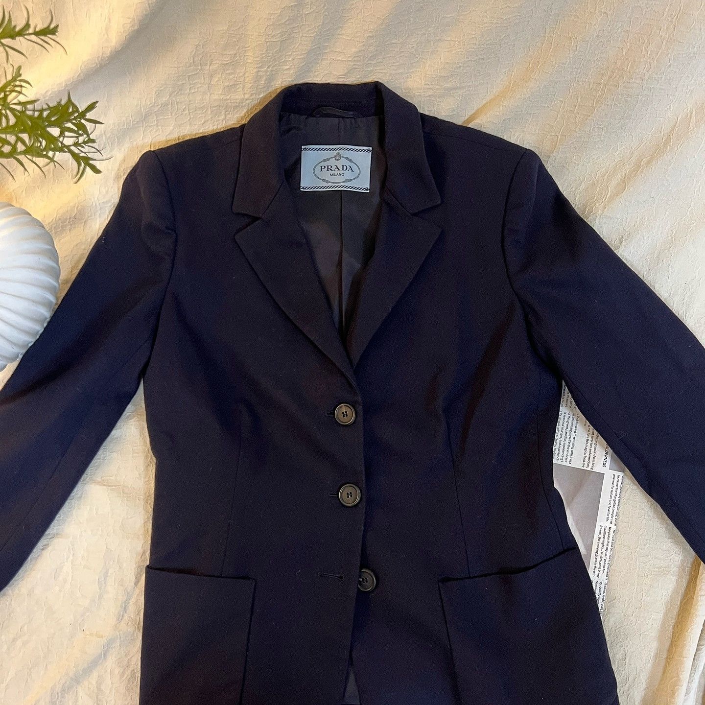 Prada Prada Three Button Blazer Size 34R Size 34R - 3 Thumbnail