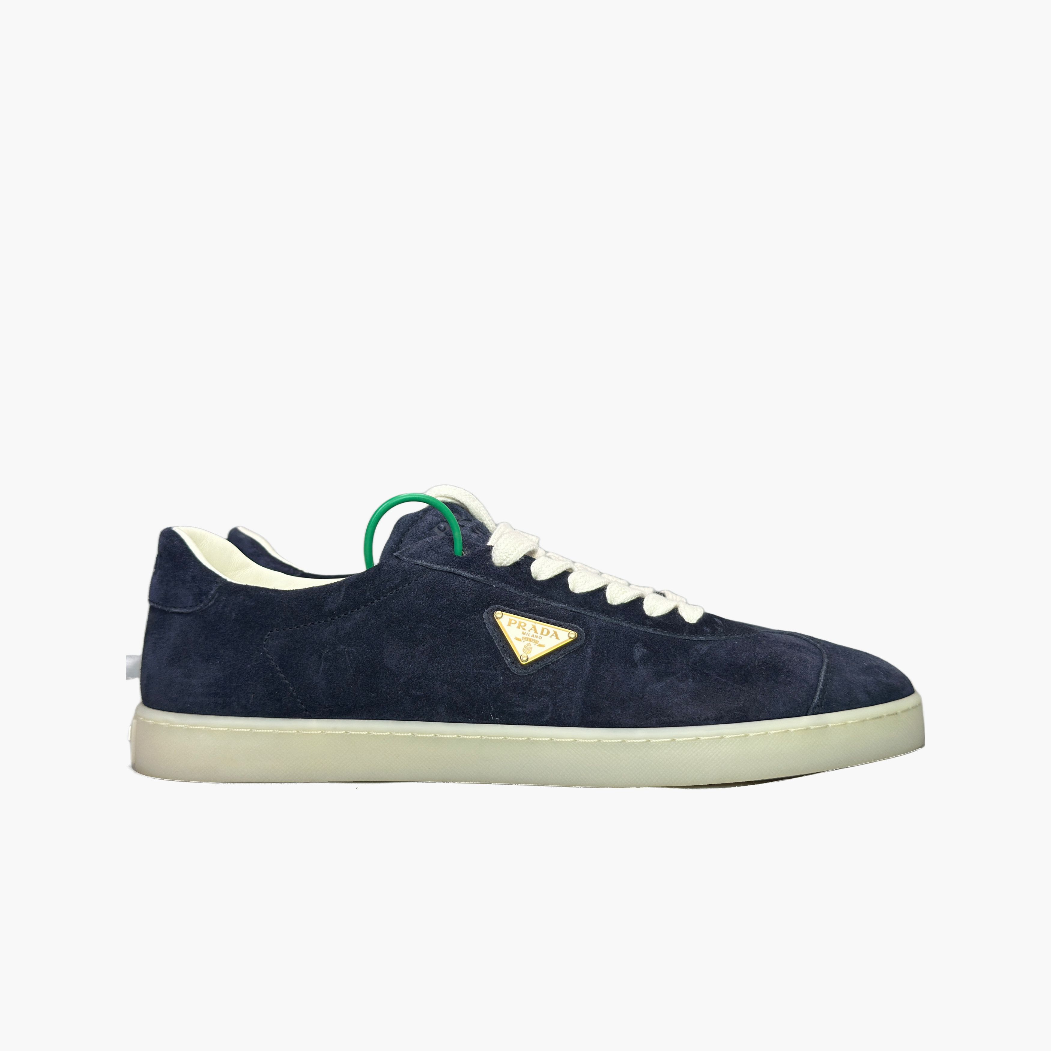 Prada Prada Suede Triangle Logo Low-Top Sneakers Size 9 Size US 9 / EU 42 - 4 Thumbnail