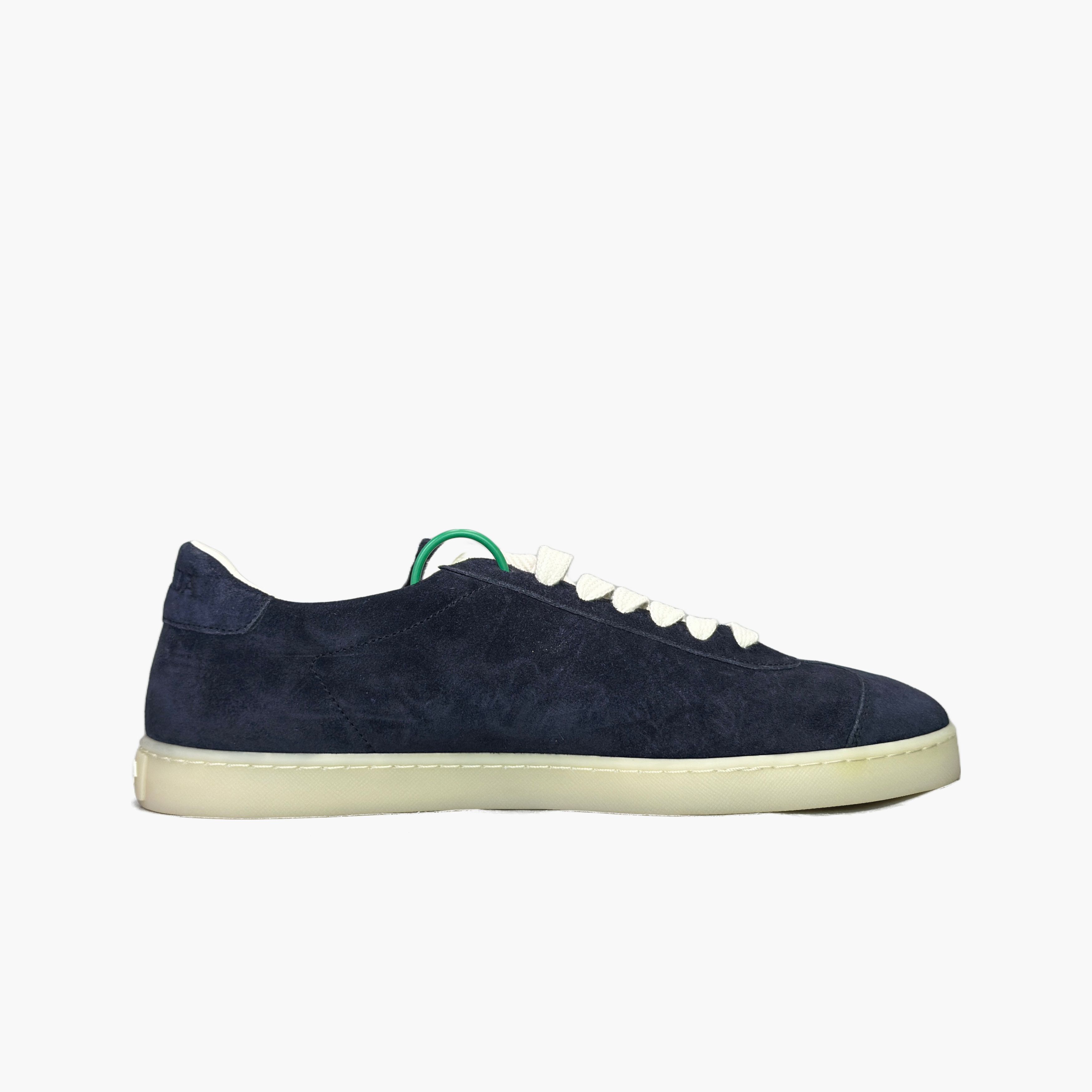 Prada Prada Suede Triangle Logo Low-Top Sneakers Size 9 Size US 9 / EU 42 - 2 Thumbnail