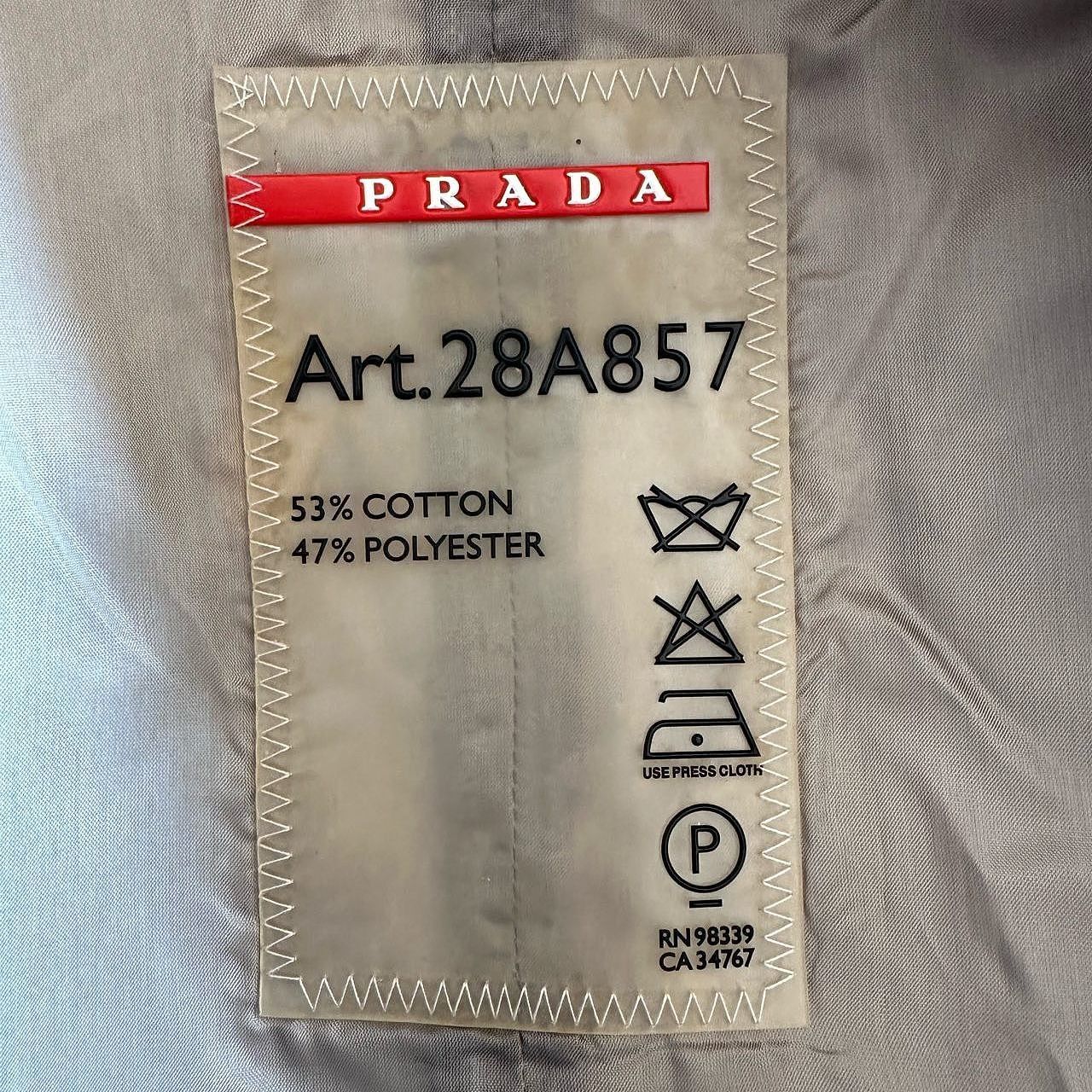 Prada Prada Double Breasted Cotton Blend Jacket Size 44 Size M / US 6-8 / IT 42-44 - 3 Thumbnail
