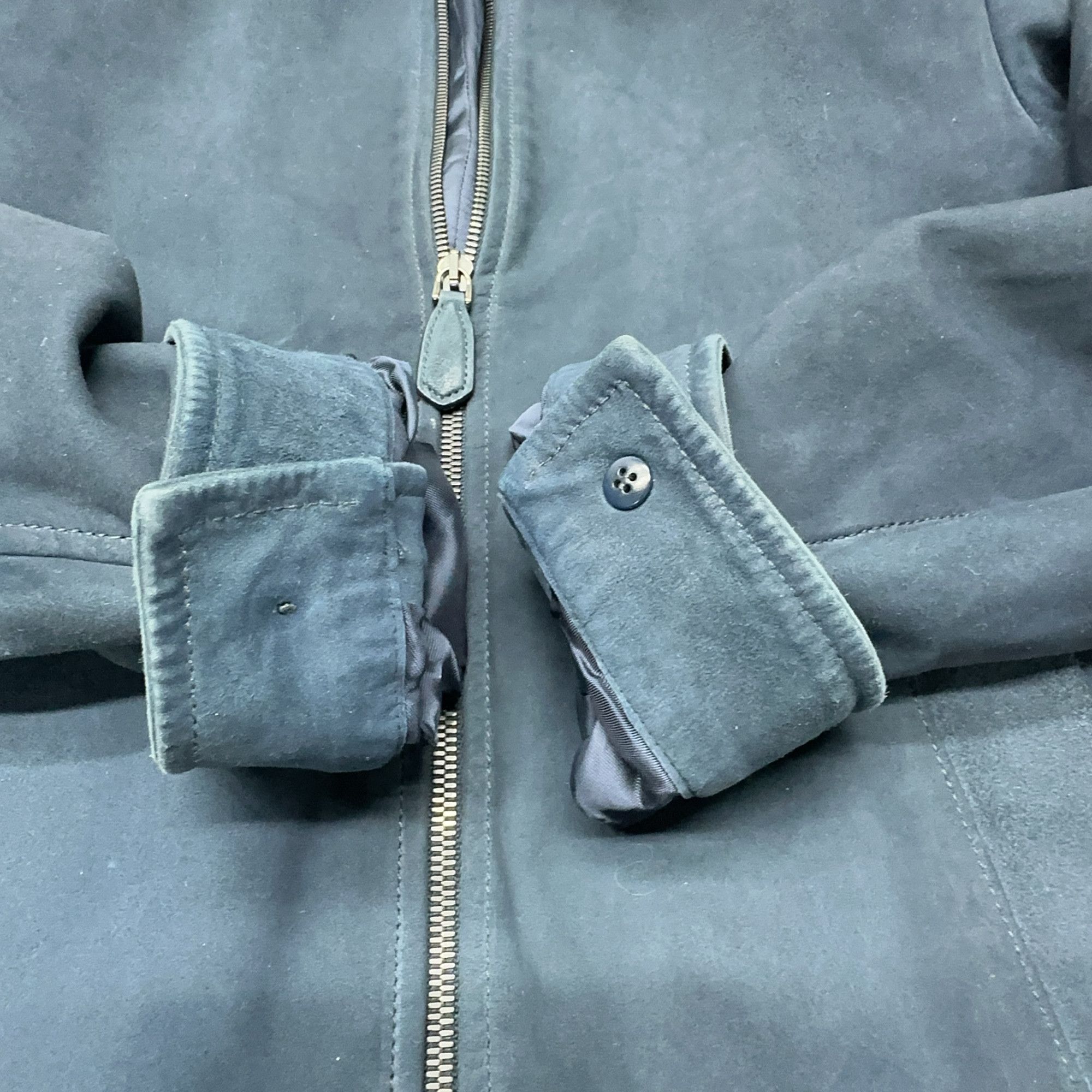 Prada Prada Suede Bomber Jacket Size M Size US M / EU 48-50 / 2 - 7 Thumbnail