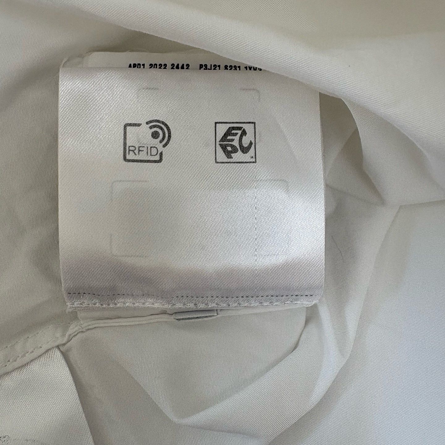 Prada Prada White Long Sleeve Collarless Button Up Shirt Size 38 Size XS / US 0-2 / IT 36-38 - 14 Thumbnail