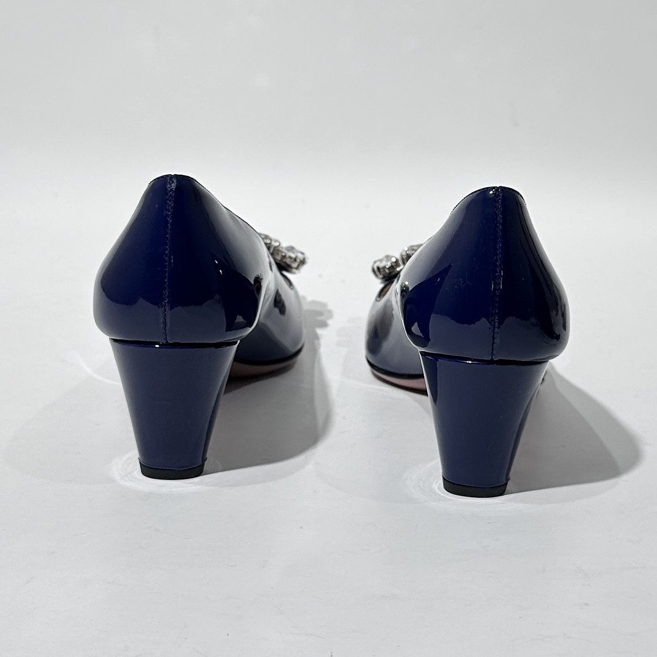 Prada Prada Crystal Buckle Patent Heels Size 35 Size US 5 / IT 35 - 3 Thumbnail