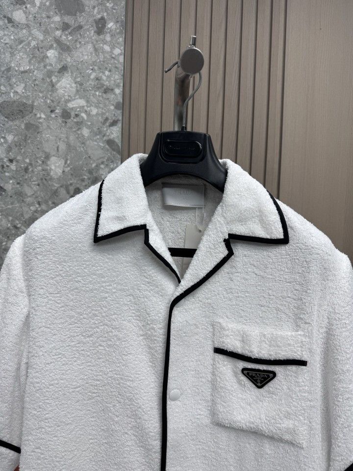 Prada Prada Terry Cloth Shirt Size M Size US M / EU 48-50 / 2 - 6 Thumbnail