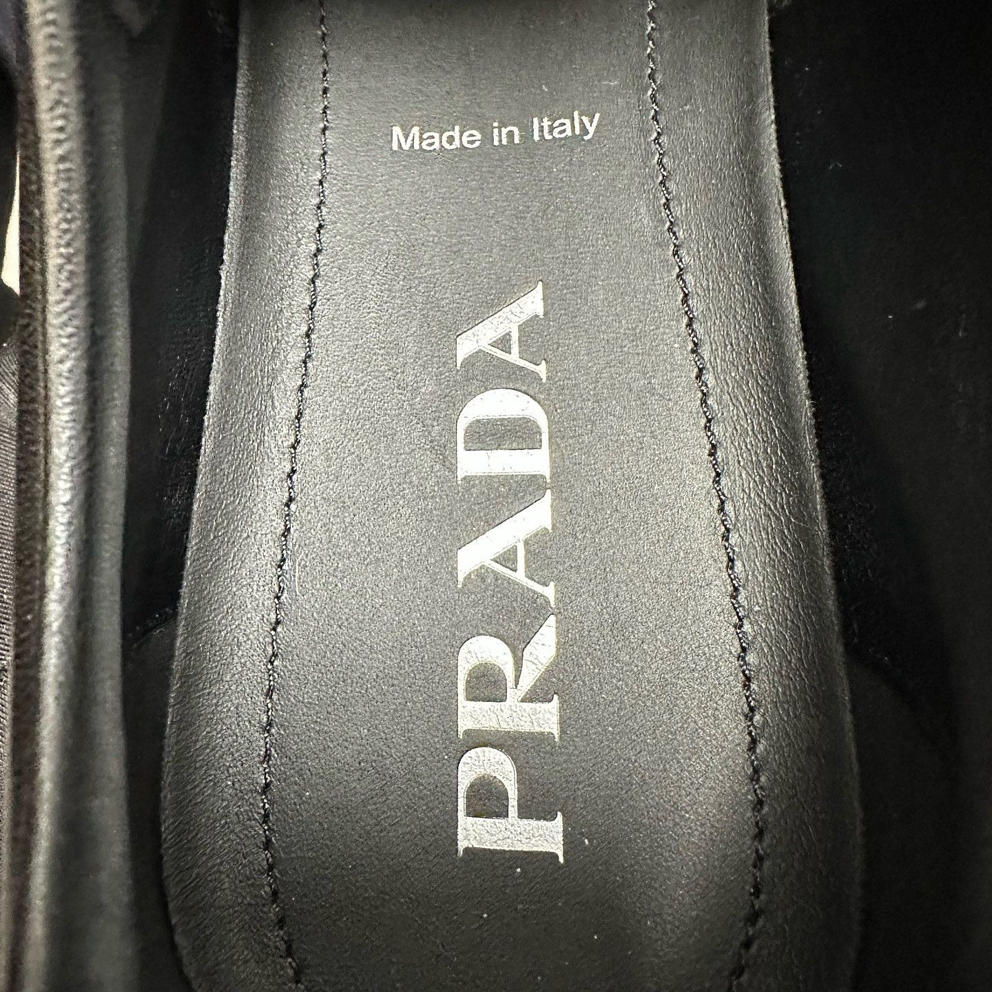Prada Prada Leather Logo Low-Top Sneakers Size 9 Size US 9 / EU 42 - 9 Thumbnail