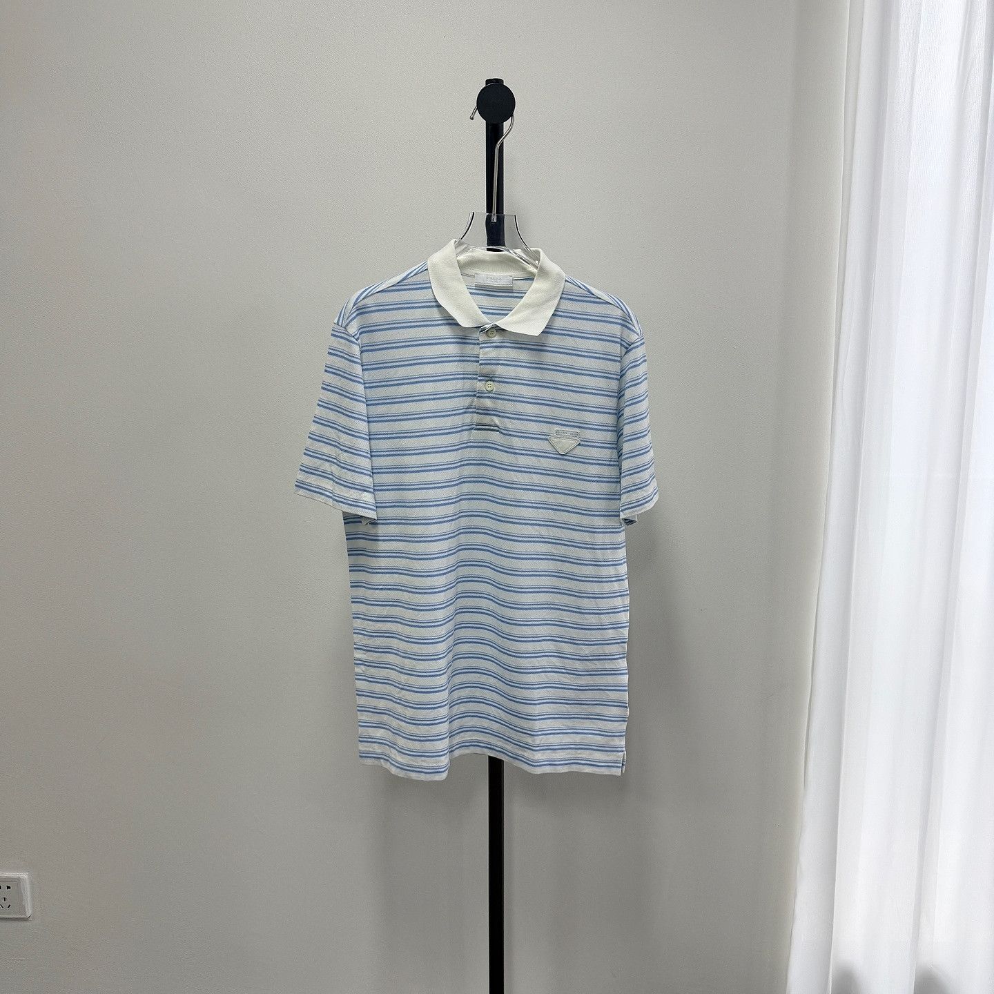 Prada Prada Striped Cotton Polo Shirt Size M Size US M / EU 48-50 / 2 - 8 Thumbnail