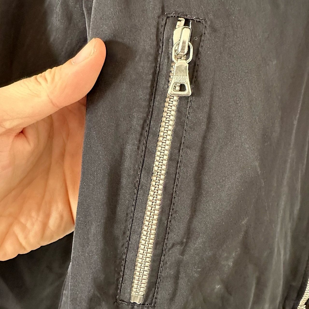 Prada Prada Silk Zip Jacket Size 42 Size M / US 6-8 / IT 42-44 - 6 Thumbnail