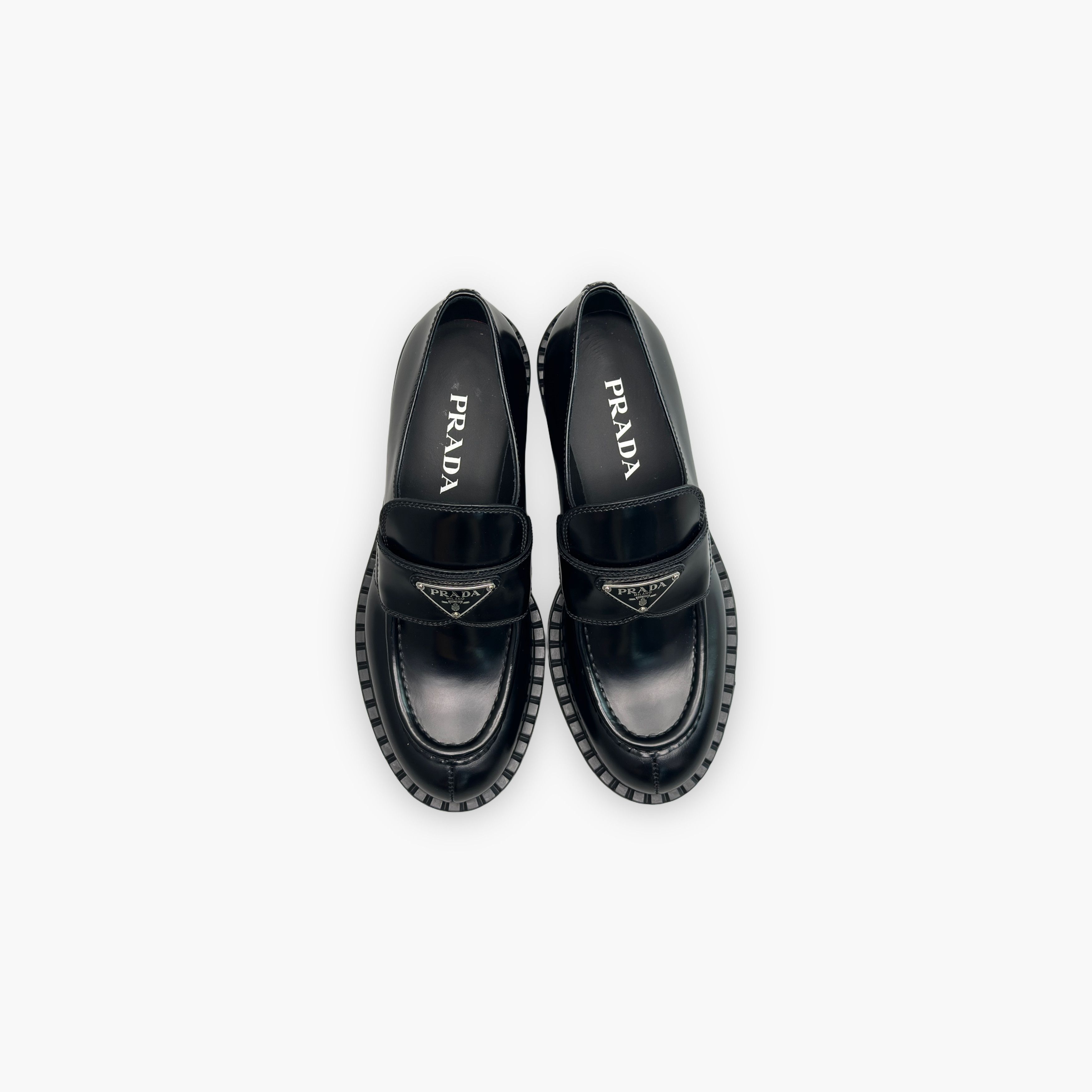 Prada Prada Logo Plaque Platform Loafers Size 38 Size US 8 / IT 38 - 9 Thumbnail