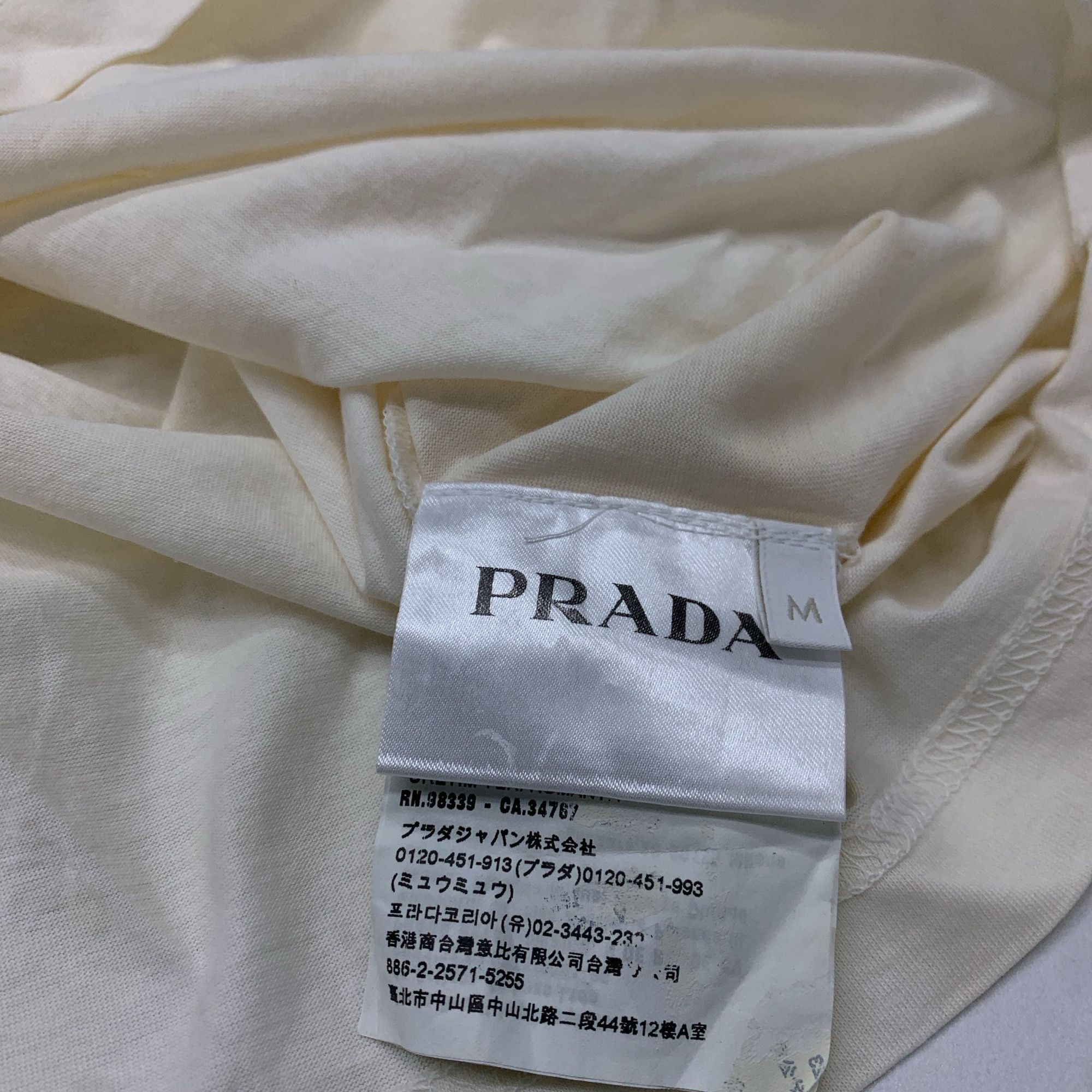 Prada Prada Essential Crewneck T-Shirt Size M Size US M / EU 48-50 / 2 - 3 Thumbnail