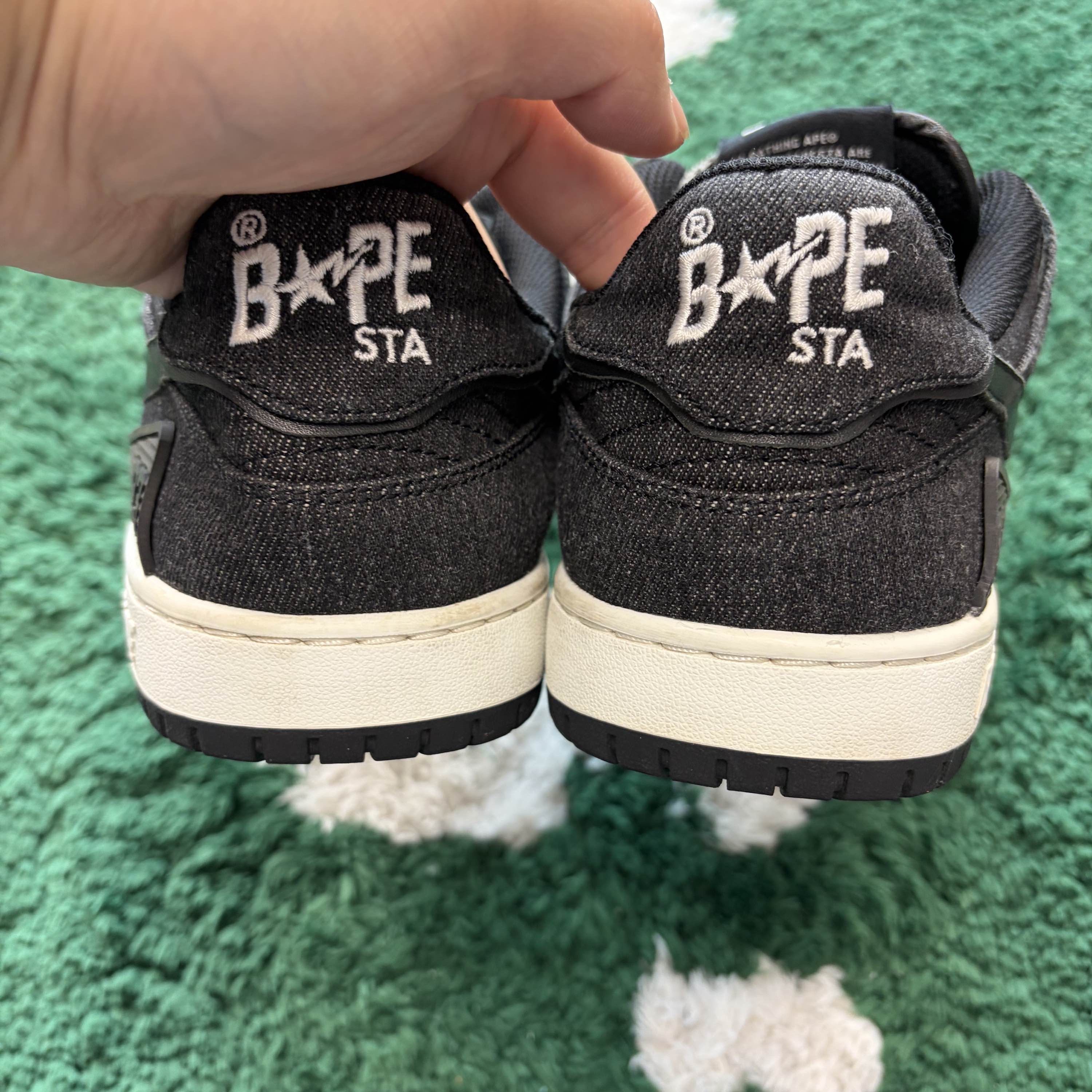 Bape A Bathing Ape Denim Sk8 Sta Sneakers Size 11 Size US 12 / EU 45 - 3 Thumbnail
