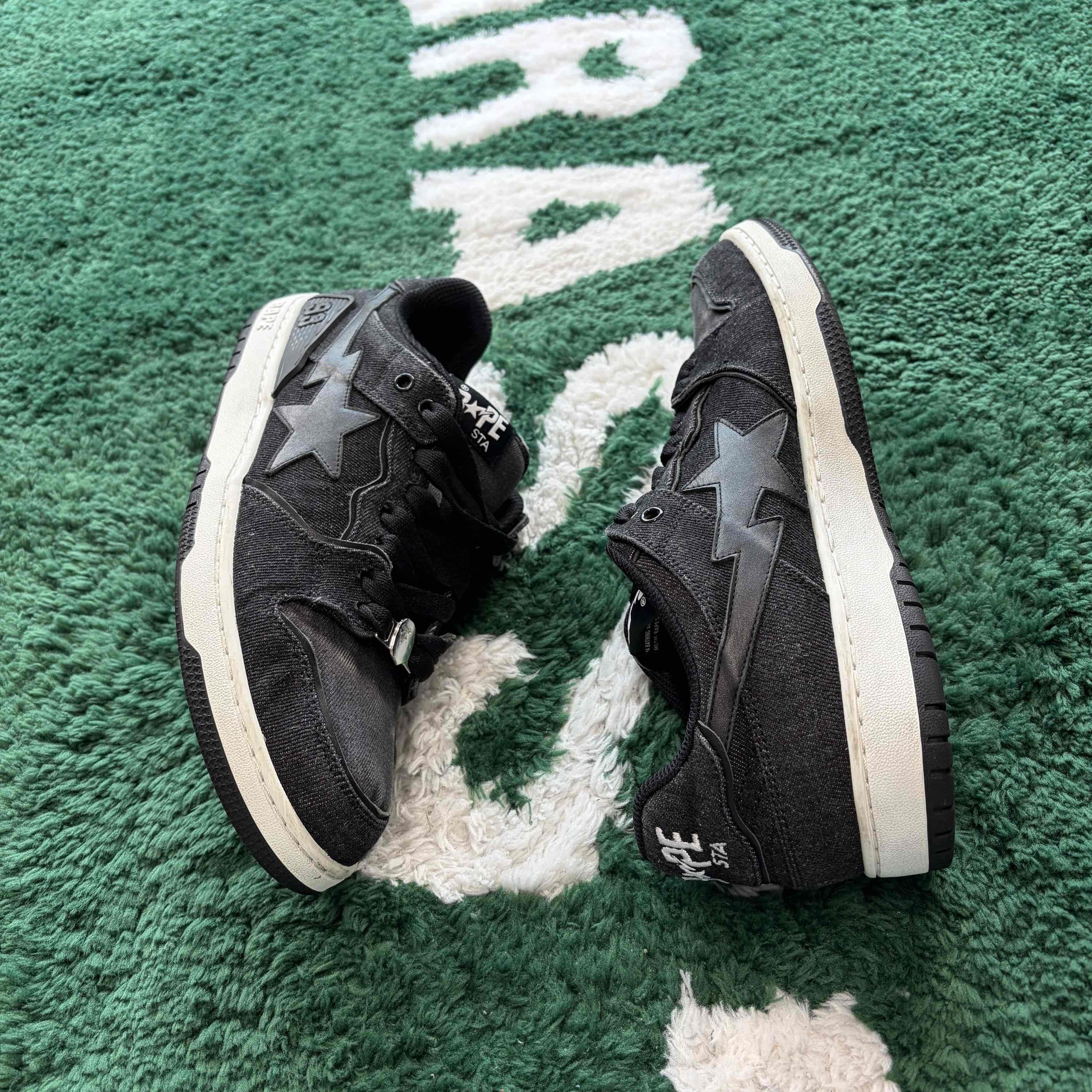 Bape A Bathing Ape Denim Sk8 Sta Sneakers Size 11 Size US 12 / EU 45 - 7 Thumbnail