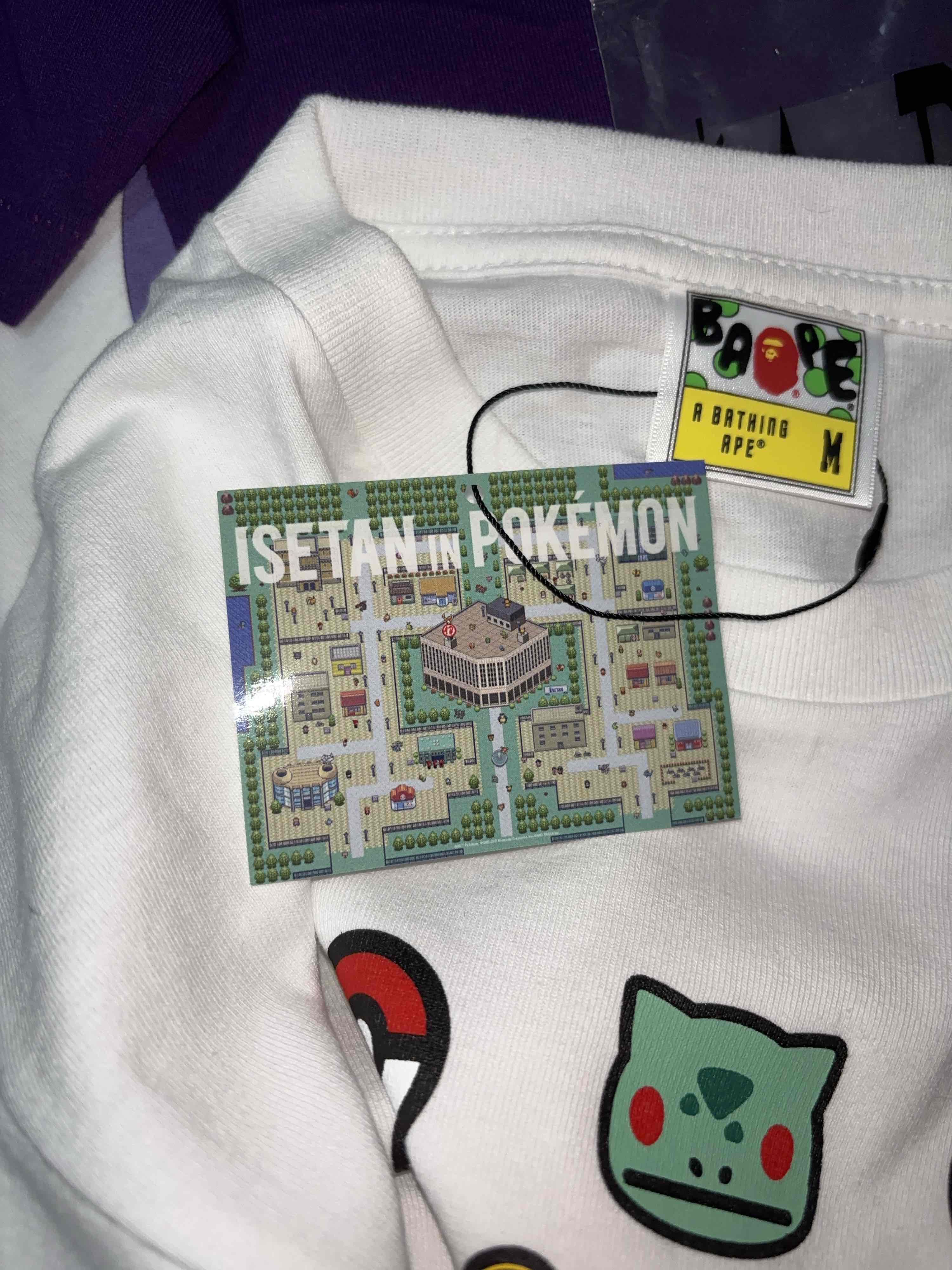 Bape A BATHING APE x Pokemon Graphic T-Shirt White Size M Size US M / EU 48-50 / 2 - 6 Thumbnail