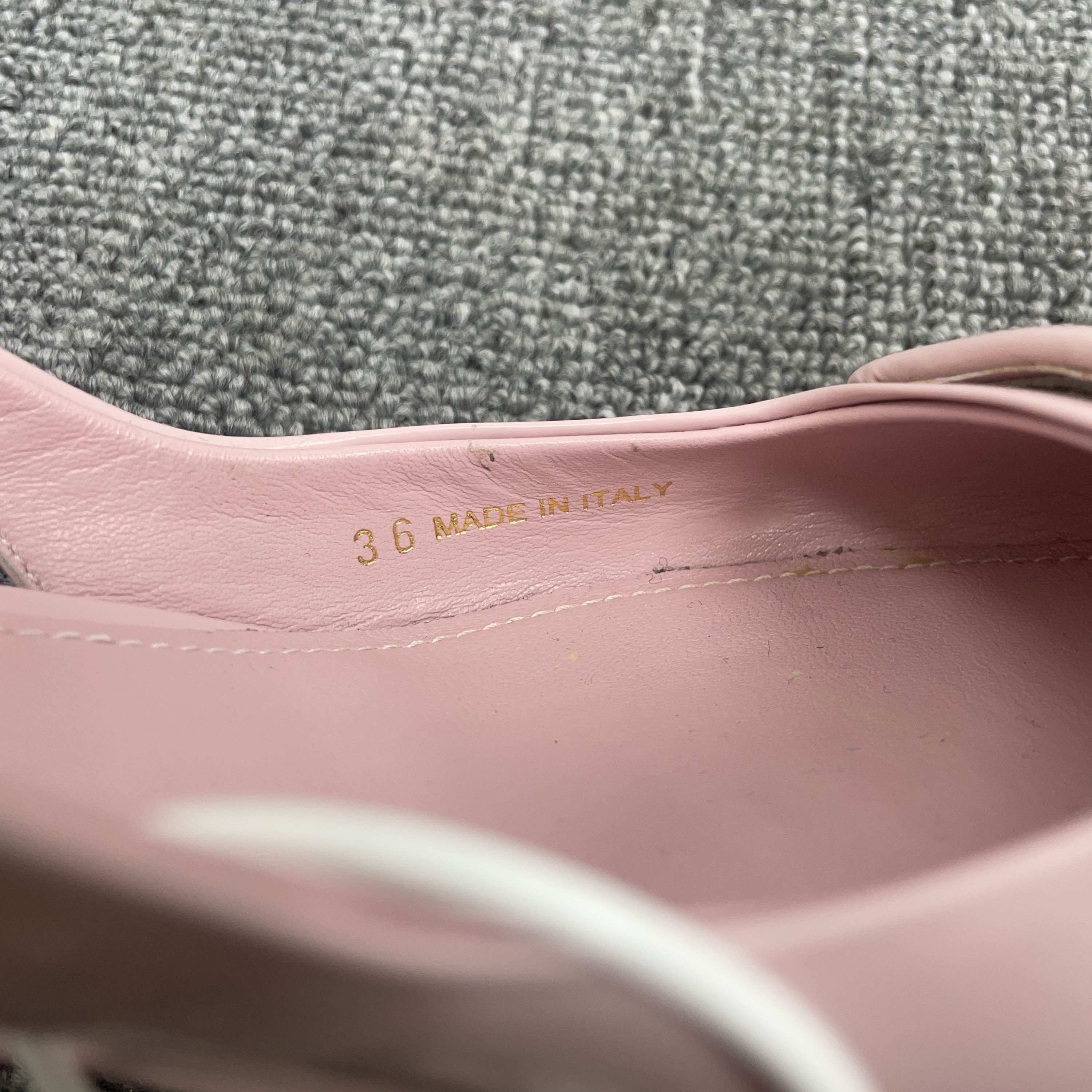 Prada Prada Pink Patent Logo Slingback Heels Size 36 Size US 6 / IT 36 - 5 Thumbnail