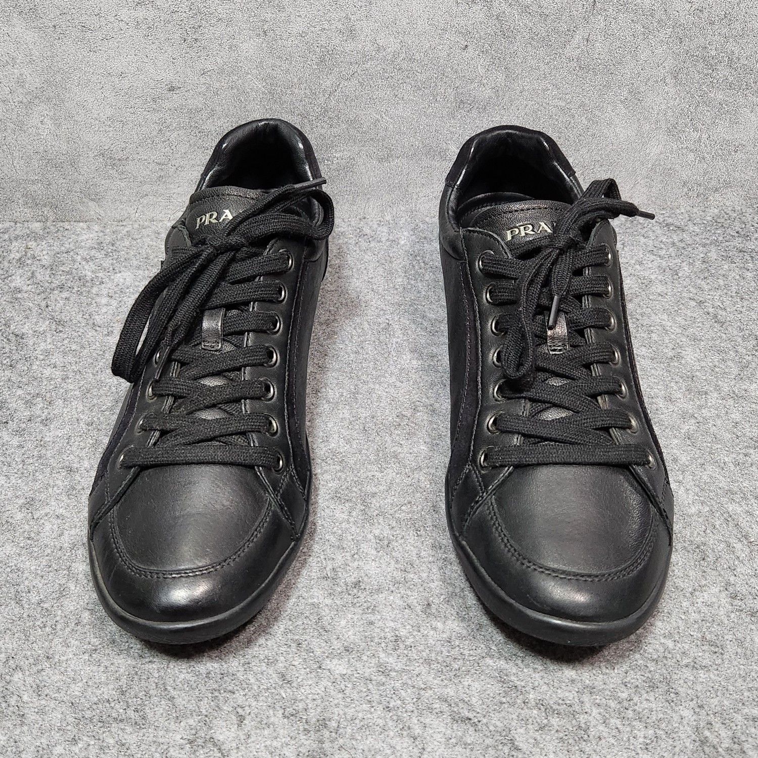 Prada Prada Leather Low-Top Sneakers US 11 Size US 11 / EU 44 - 2 Thumbnail