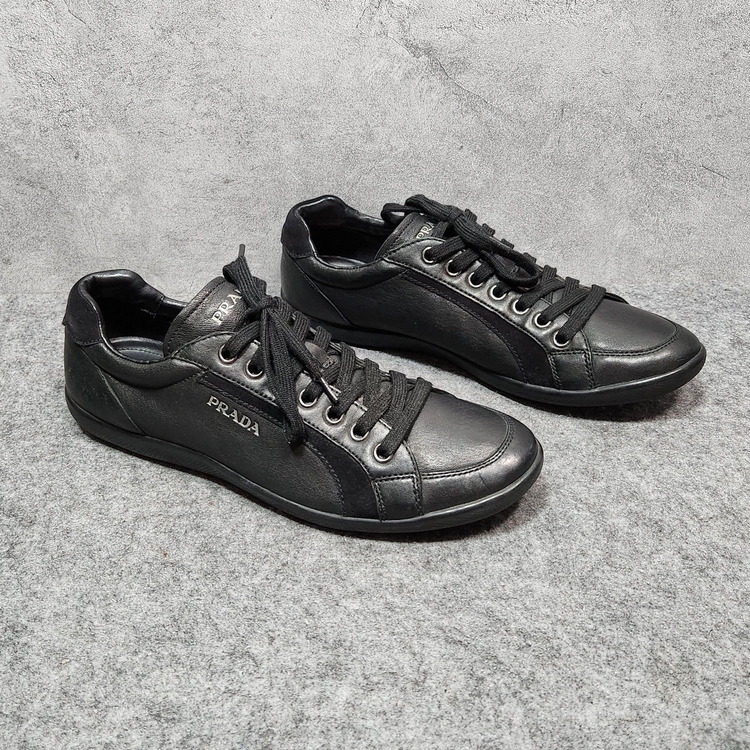 Prada Prada Leather Low-Top Sneakers US 11 Size US 11 / EU 44 - 6 Thumbnail