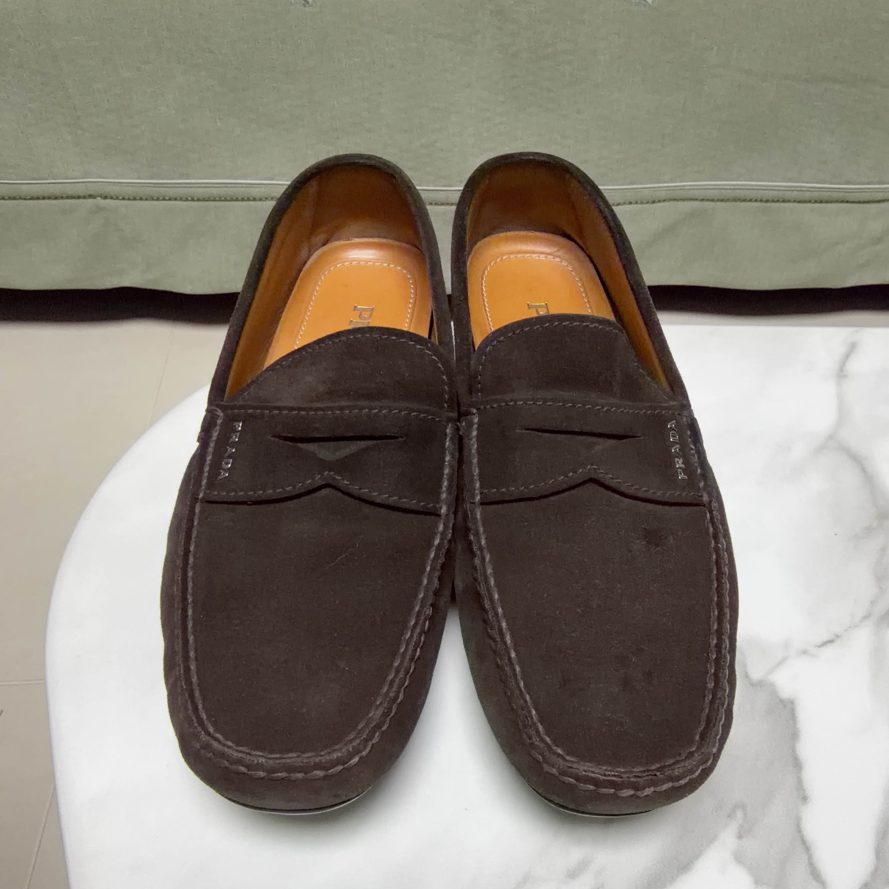 Prada Prada Suede Loafers Size US 9 / EU 42 Size US 9 / EU 42 - 2 Thumbnail