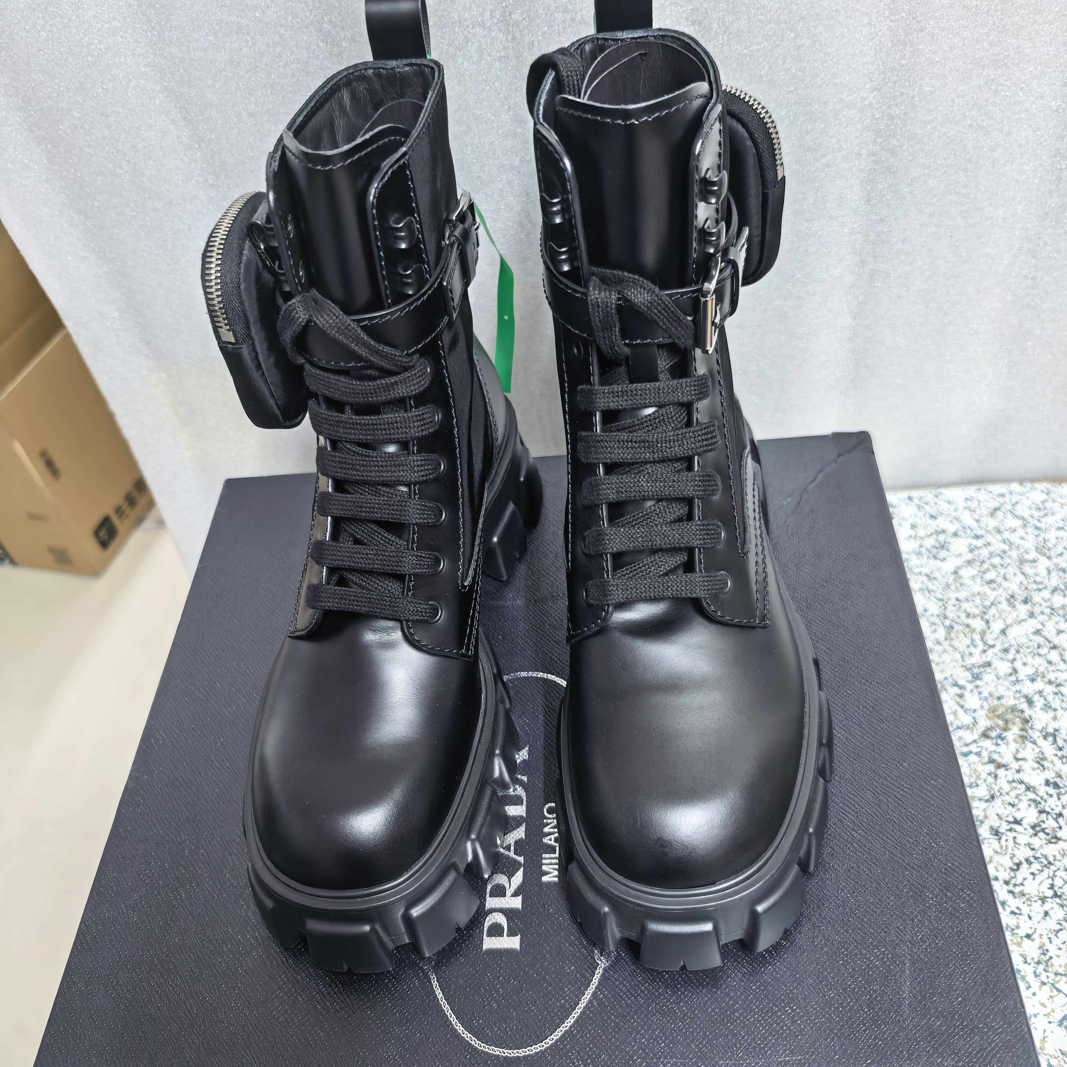 Prada Prada Monolith Pouch Ankle Boots Size 9 Size US 9 / EU 42 - 2 Thumbnail