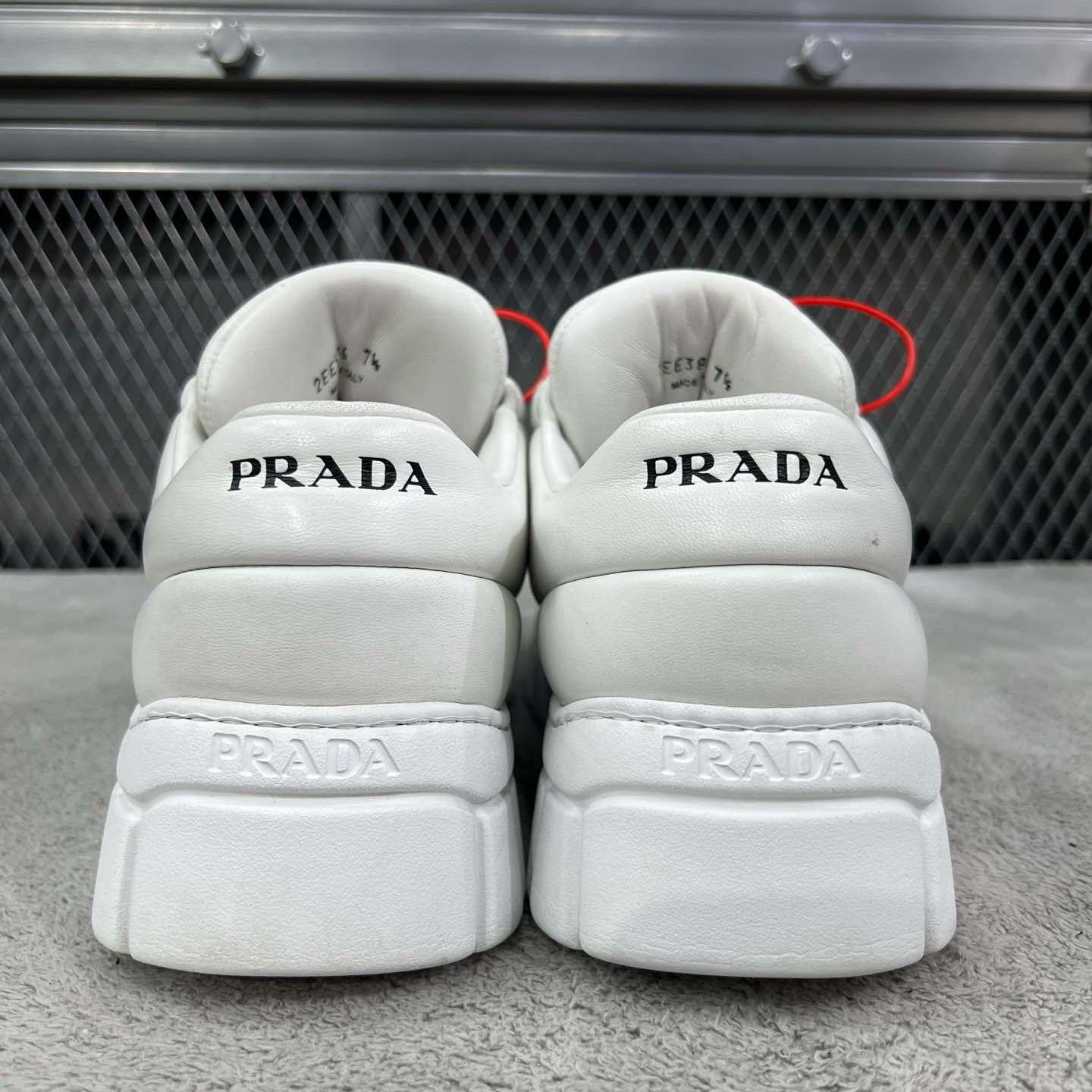 Prada Prada Leather Low-Top Sneakers US 8.5 Size US 8.5 / EU 41-42 - 3 Thumbnail