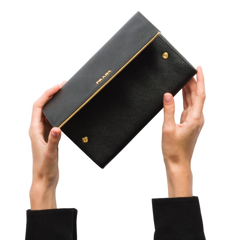 Prada Prada Saffiano Leather Flap Wallet Size ONE SIZE - 8 Thumbnail