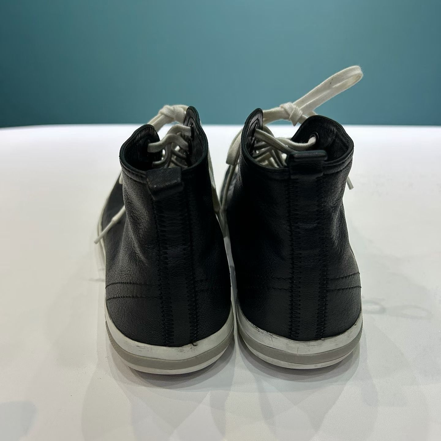 Prada Prada Leather High-Top Sneakers Size 38 Size US 8 / IT 38 - 3 Thumbnail